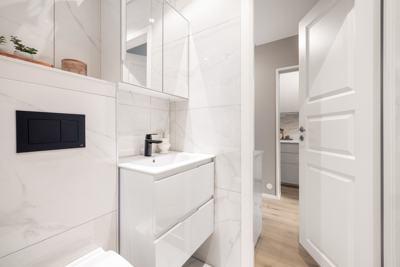 Røropplegget i leiligheten er oppgradert med rør-i-rør system Galleribilde