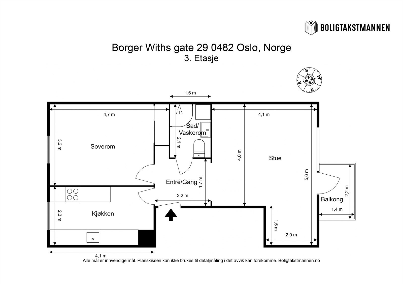 Plantegning til orientering. Galleribilde