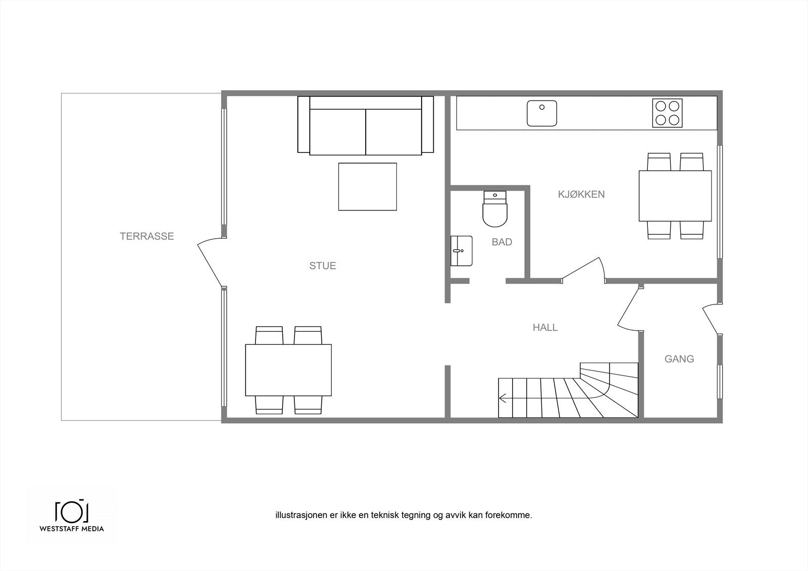 Planskisse hovedplan. Galleribilde