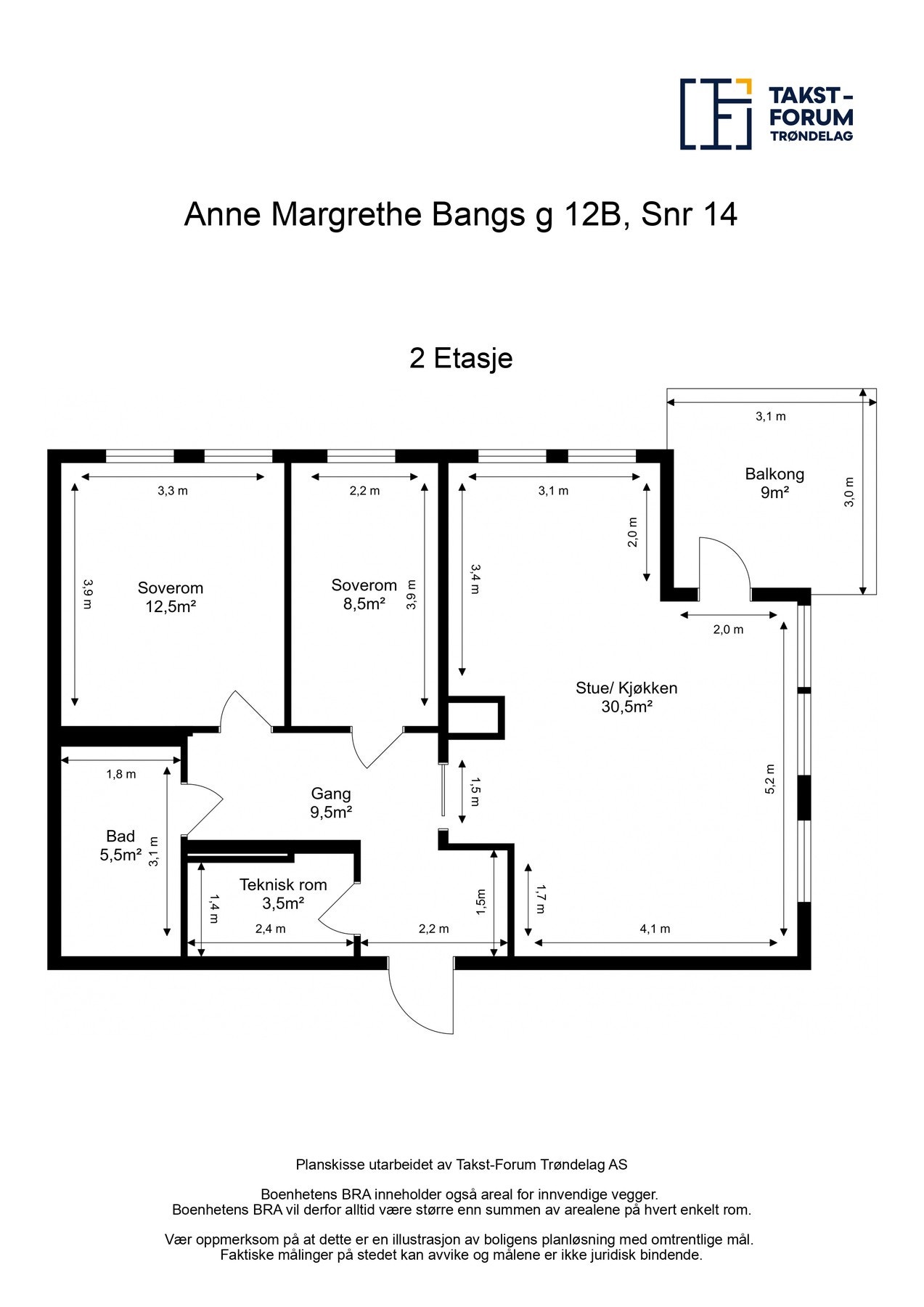 Leiligheten har en svært god og praktisk planløsning. Galleribilde