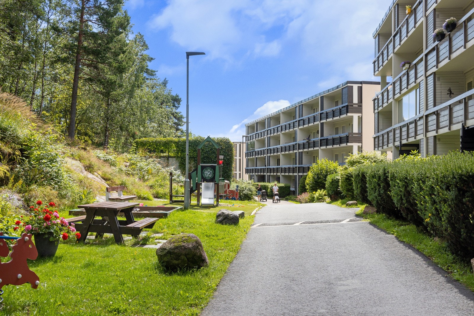 Åsly borettslag har en fin plassering i forhold til natur og fasiliteter i nærområdet. Galleribilde
