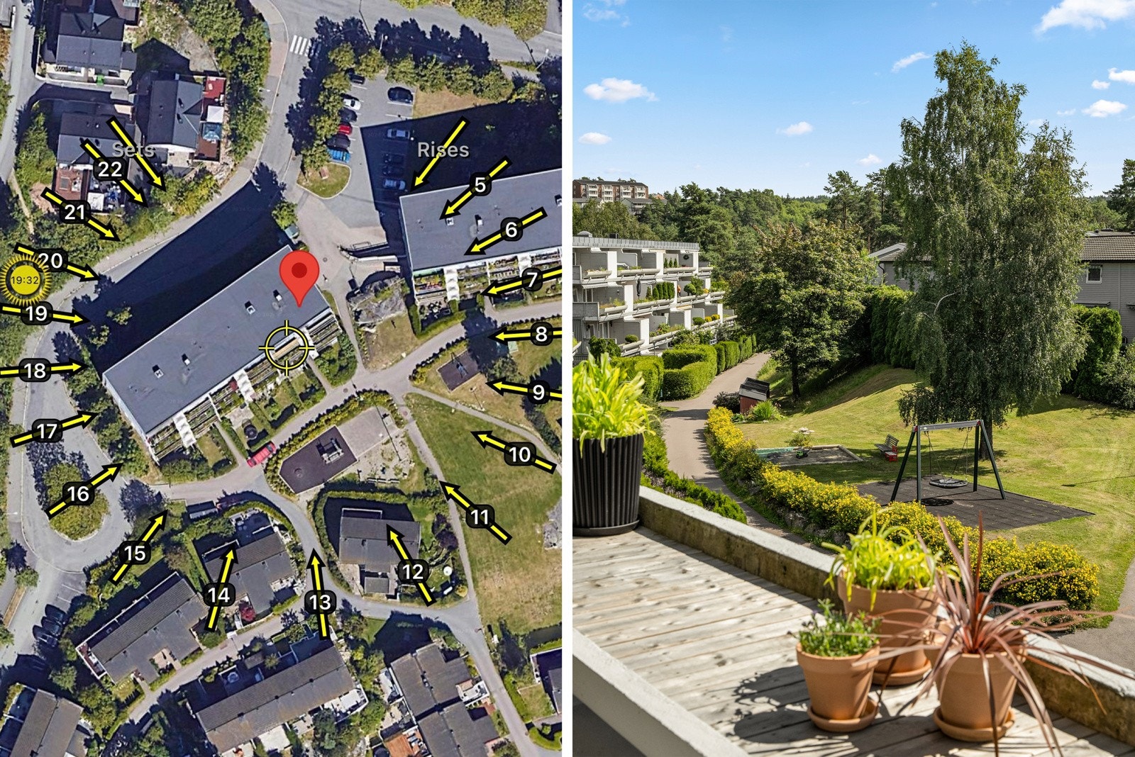 Terrassen har mange soltimer på dagtid. Her kan sommerdagene nytes til det fulle! Galleribilde