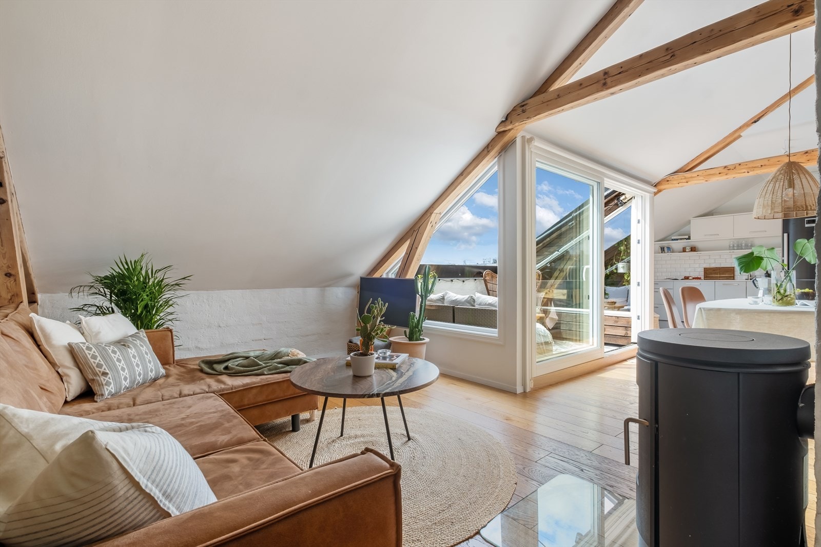 Varmtvann og internett er inkludert i felleskostnadene. Galleribilde