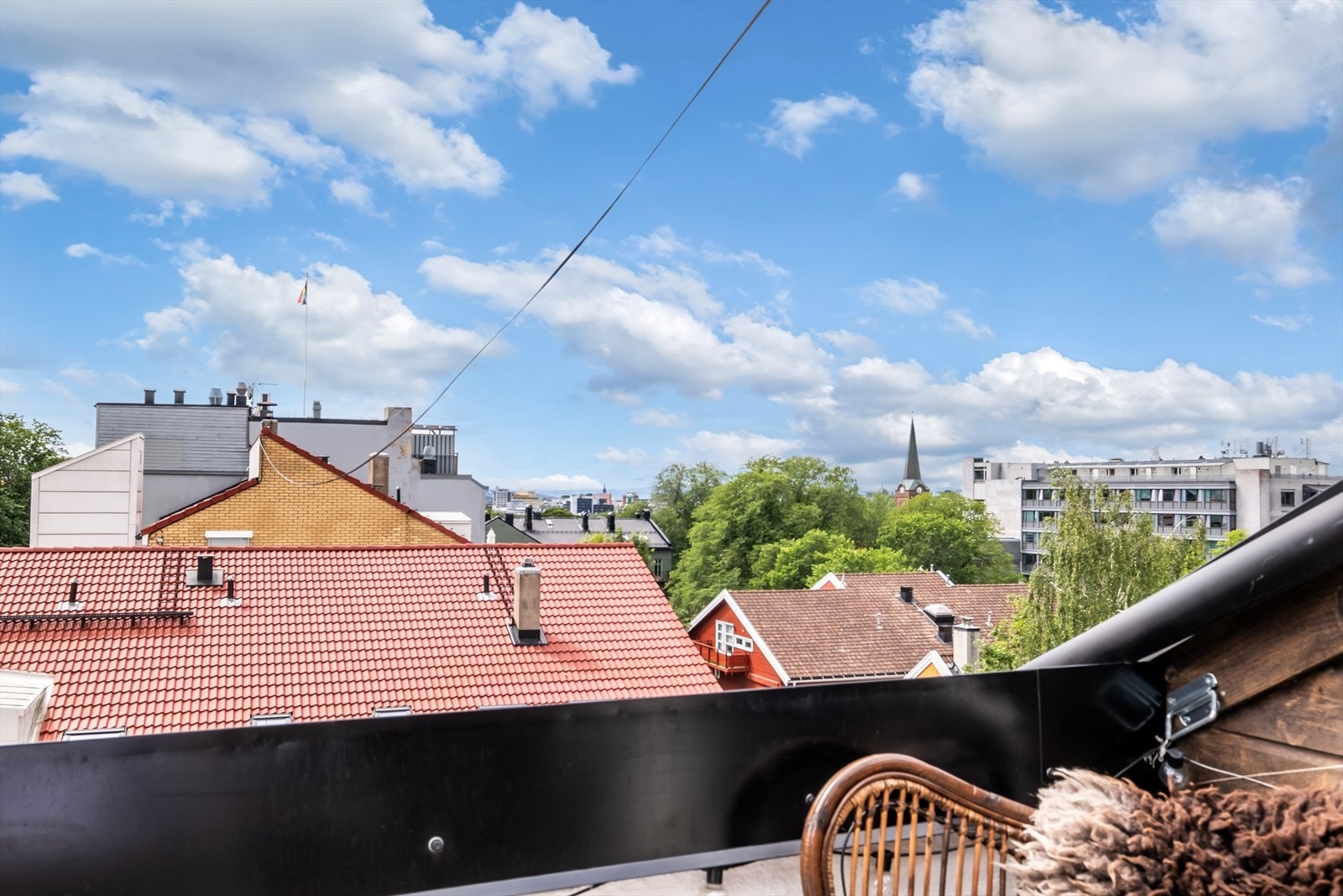 Her har man sol fra morgen til kveld kombinert med hyggelig utsikt. Galleribilde