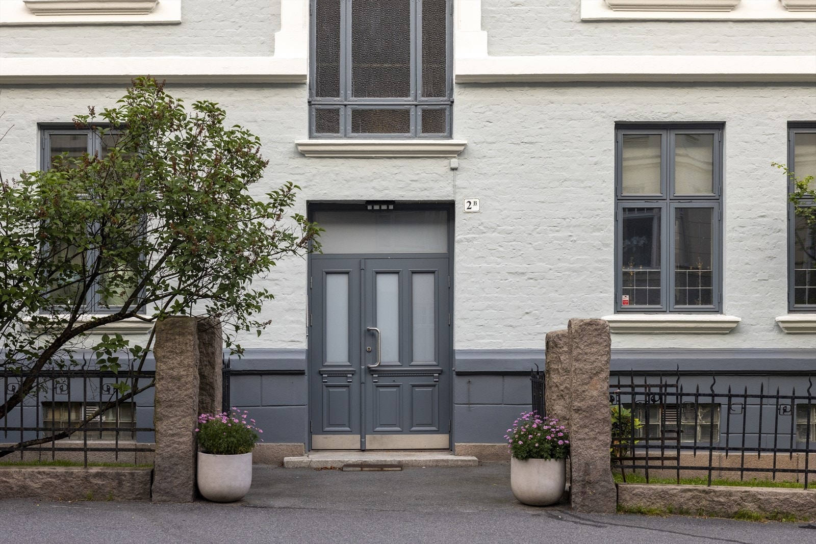 Fasaden til bygården ble rehabilitert i 2024. Galleribilde