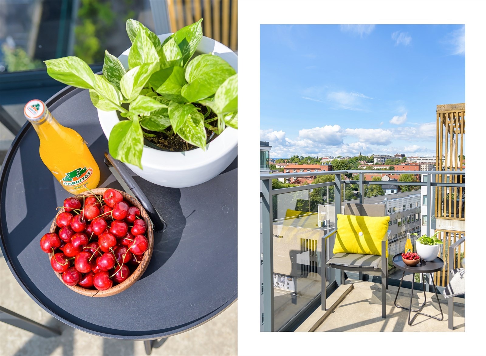 Balkongen har god plass til grill og utemøbler. Galleribilde