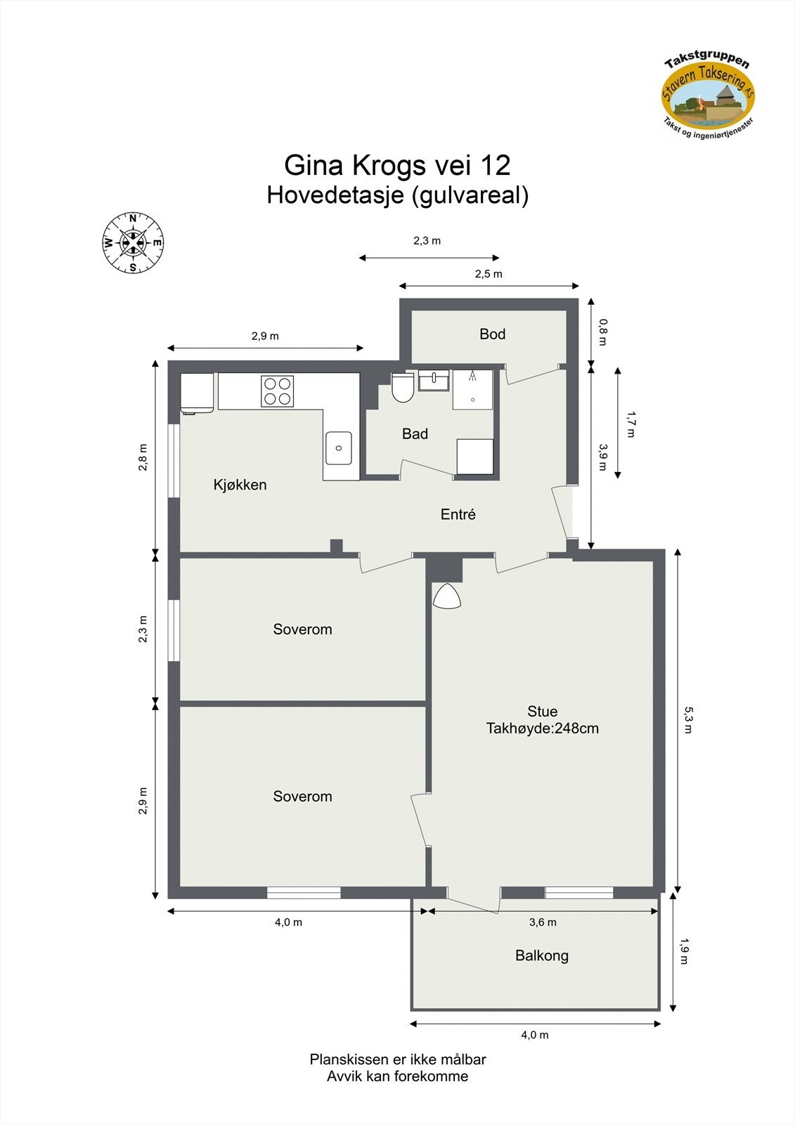 Plantegning Galleribilde