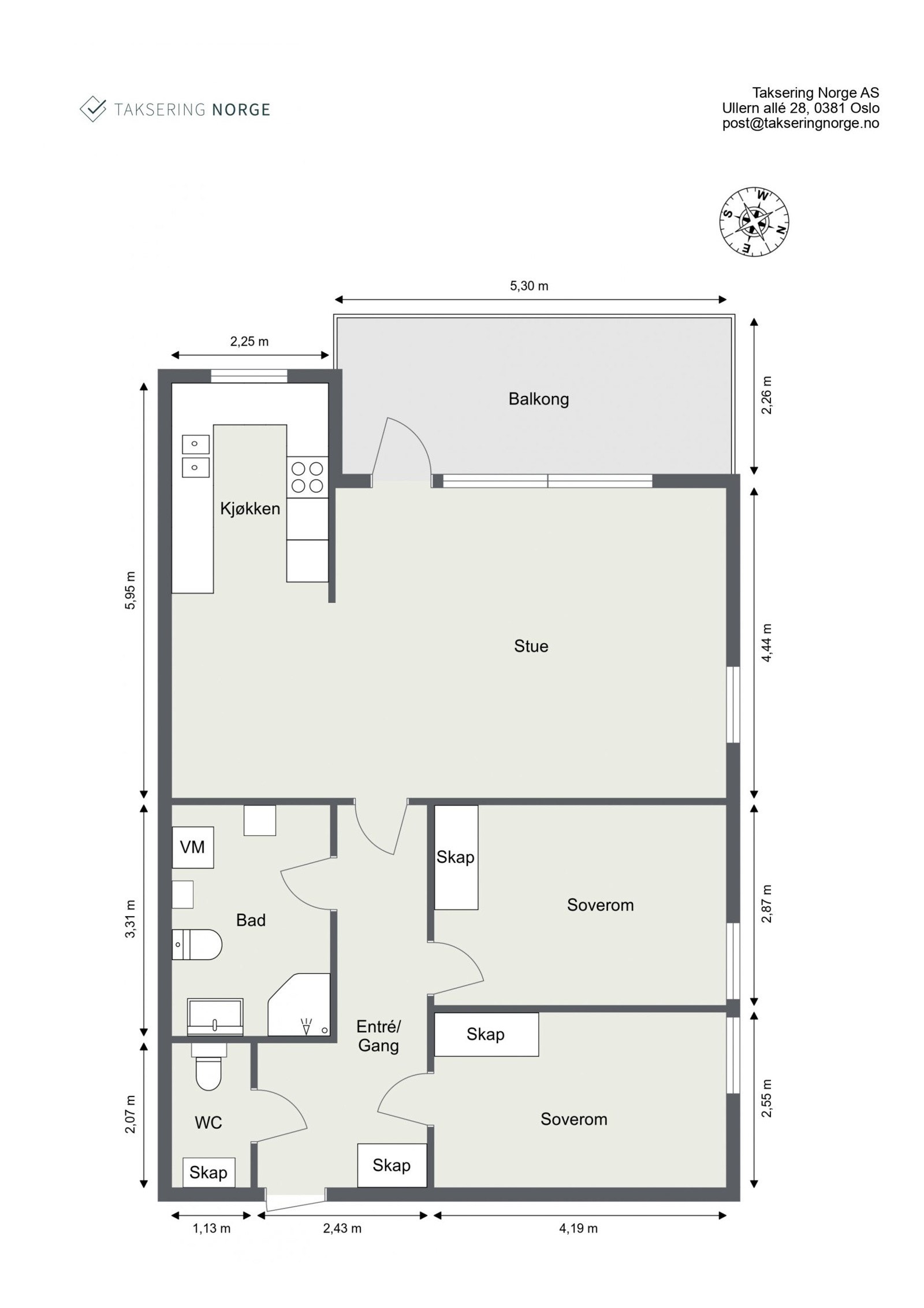 Plantegning - Pionerstien 8 Galleribilde