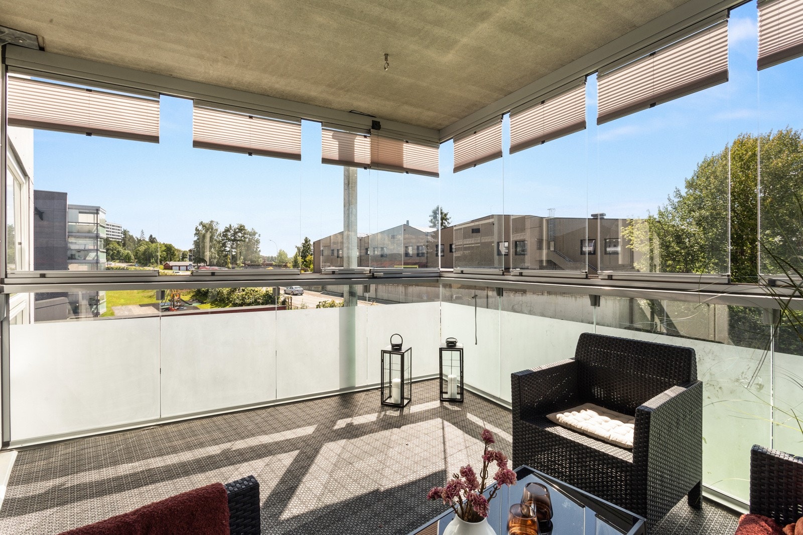 En vestvendt balkong sørger for gode solforhold Galleribilde