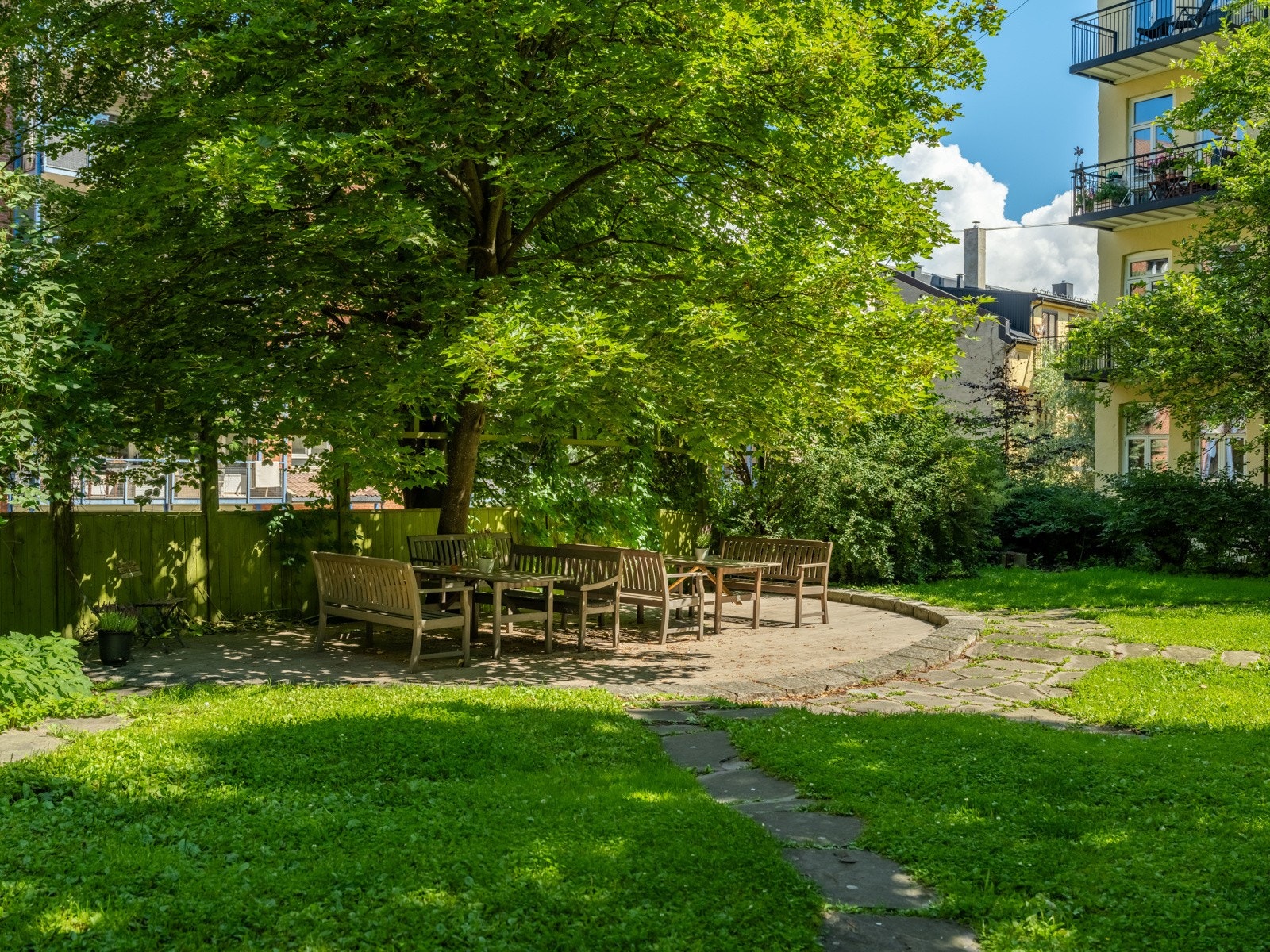 Et herlig sted å ha sommerfest eller bursdagsfeiring. Galleribilde