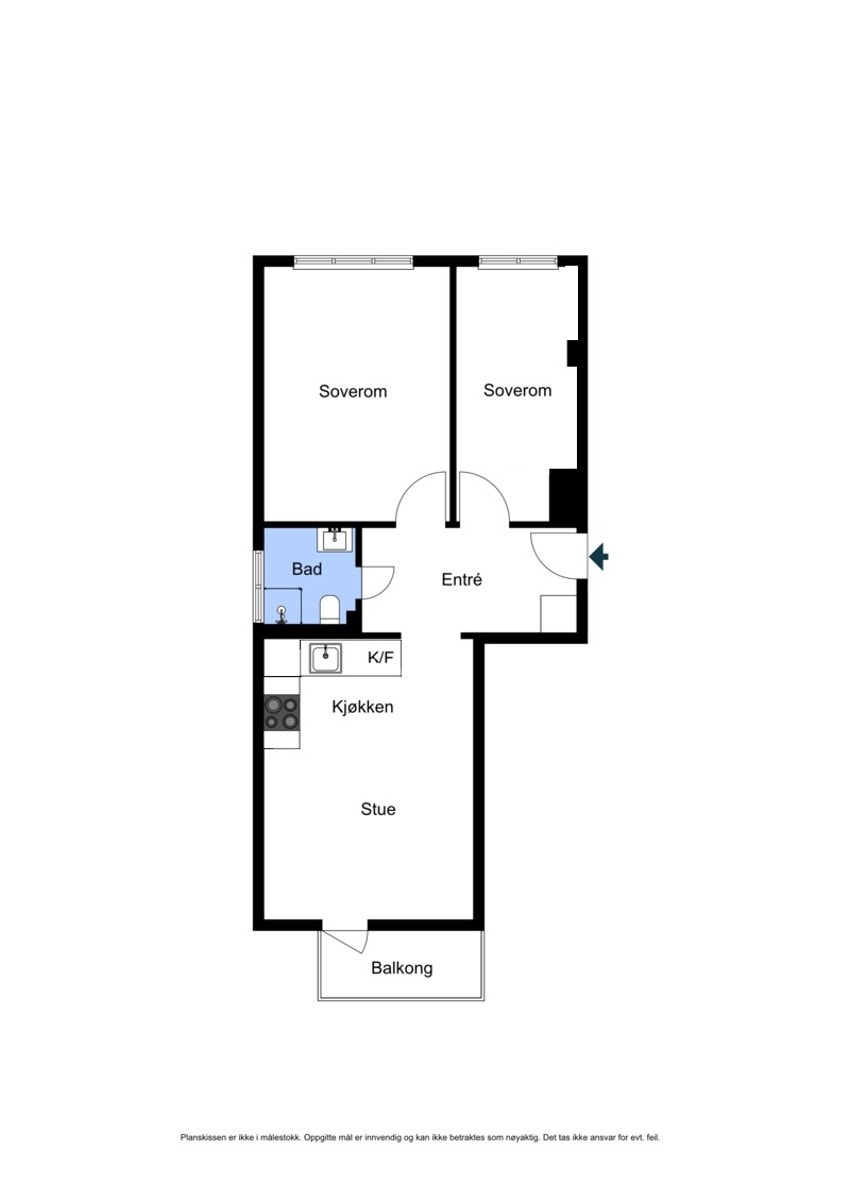 Alternativ planløsning. Galleribilde