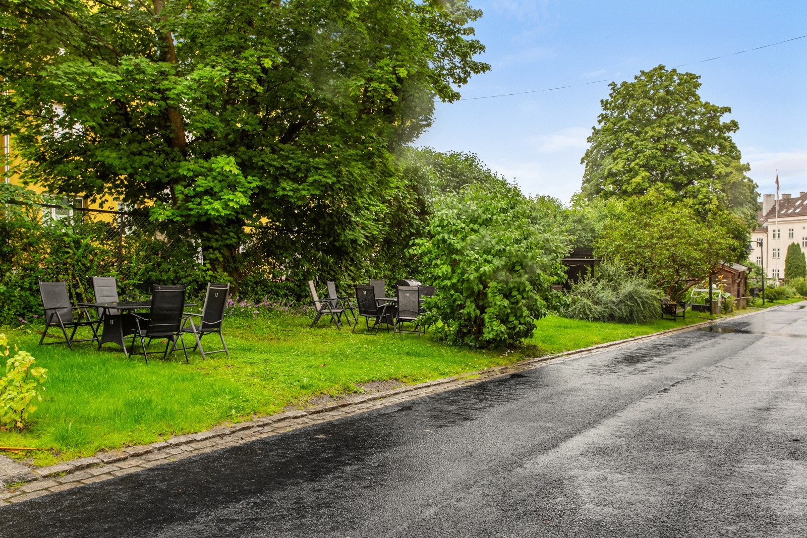 Det er flere sittegrupper tilgjengelig for beboerne. Galleribilde