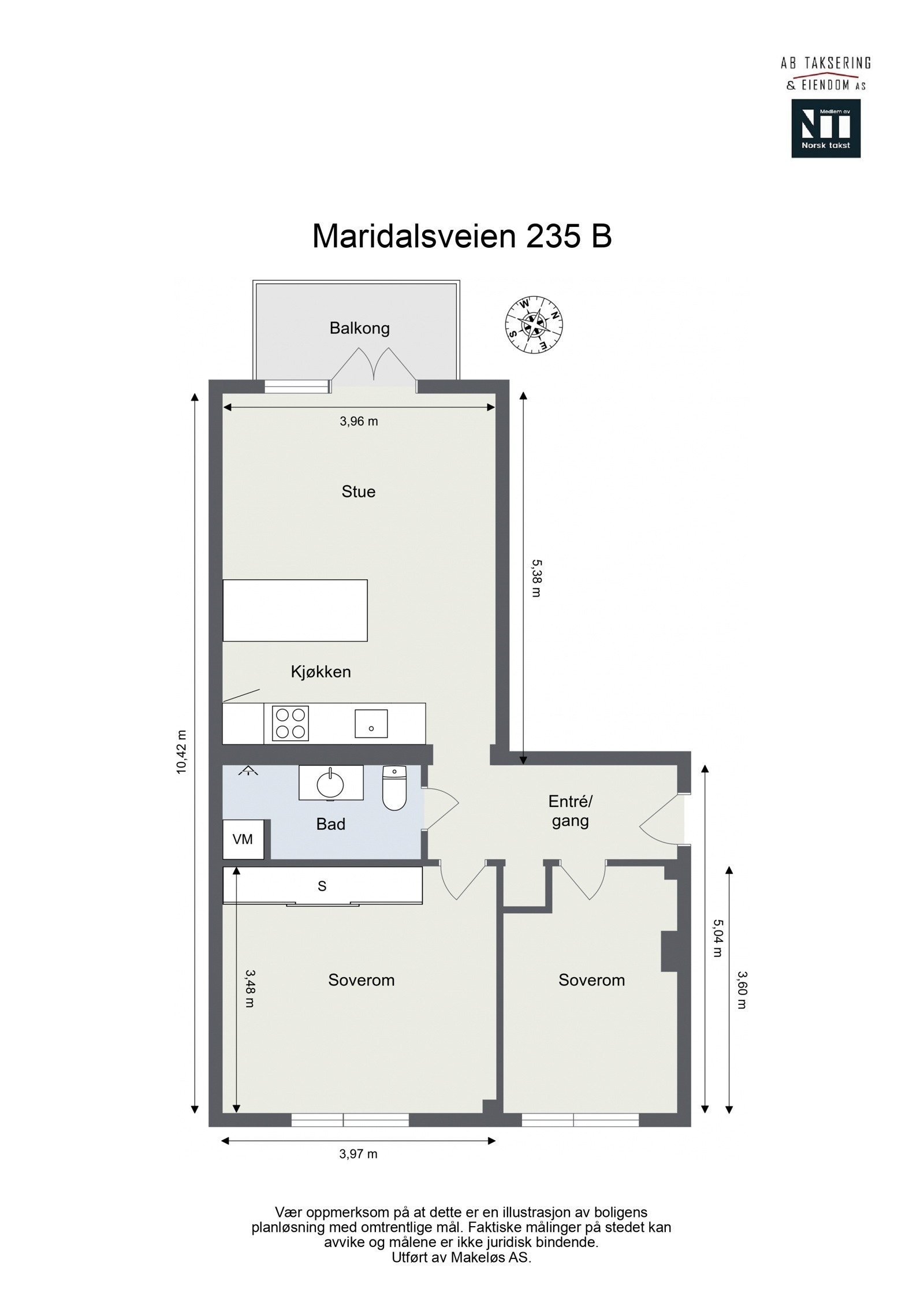 Aller først plantegning, så får du orientert deg litt før du ser videre. Galleribilde