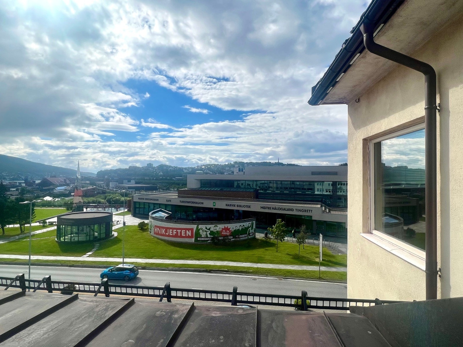 Utsikt fra takterrasse Galleribilde
