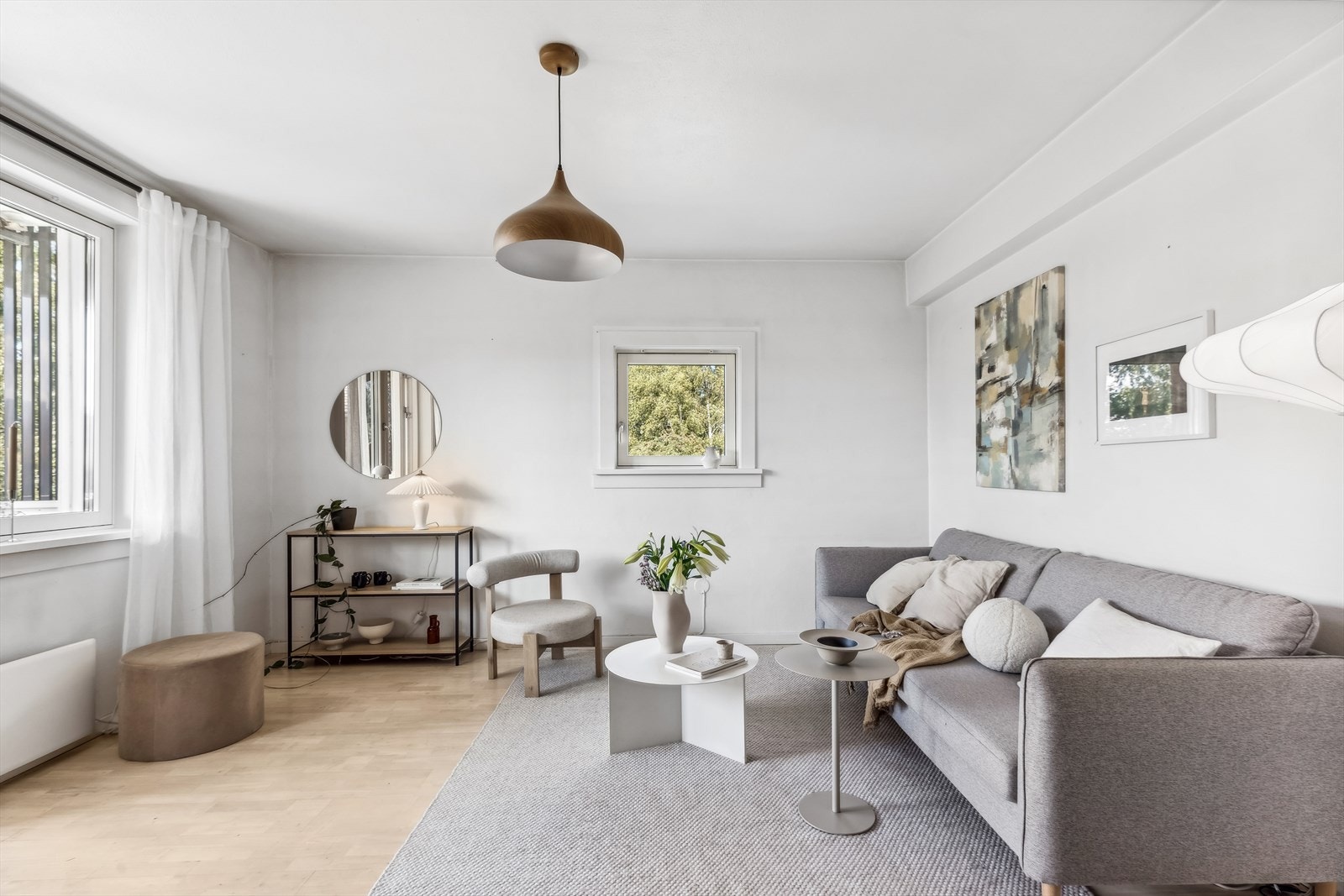 Den gode utformingen gir deg mulighet til å innrede oppholdsrommet etter eget ønske. Galleribilde