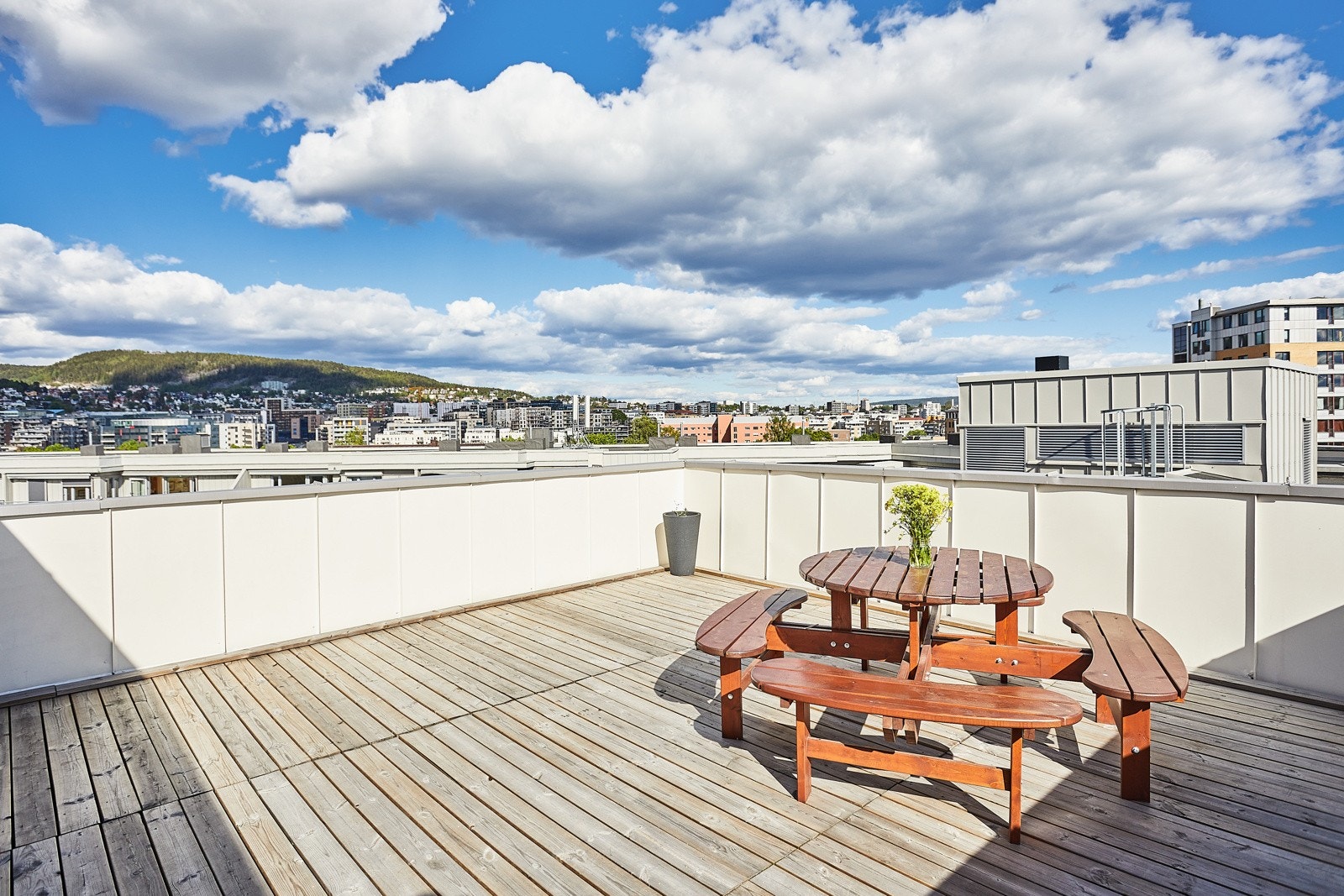Felles takterrasse. Galleribilde