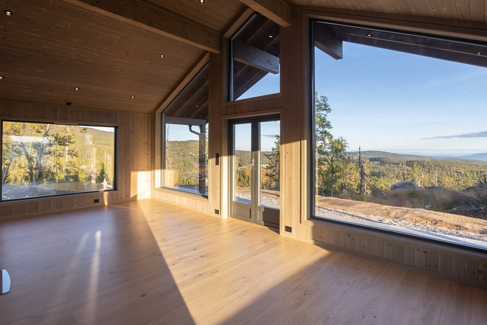 Fantastisk stue med god takhøyde . Galleribilde