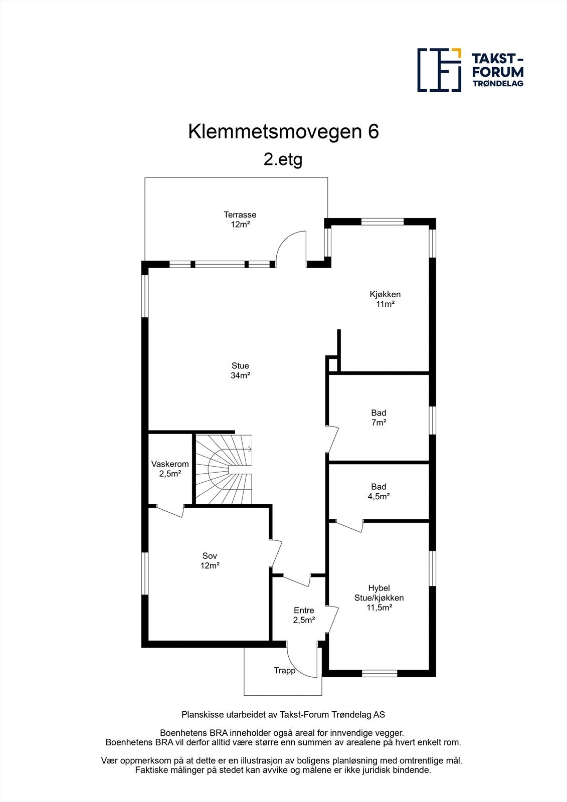 Planskisse av 2. etasje. Galleribilde