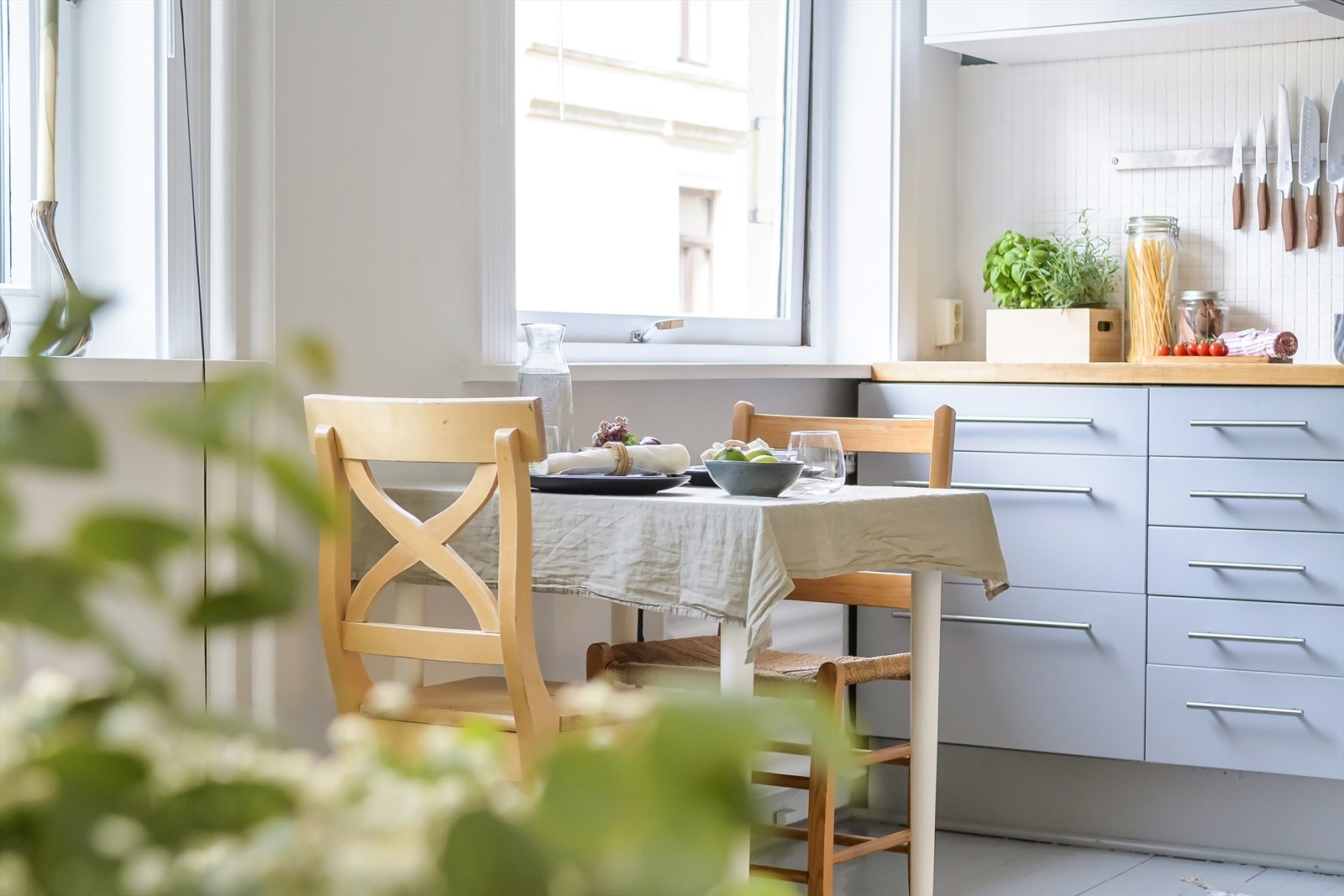 Her kan du nyte sene middager og lange helgefrokoster. Galleribilde
