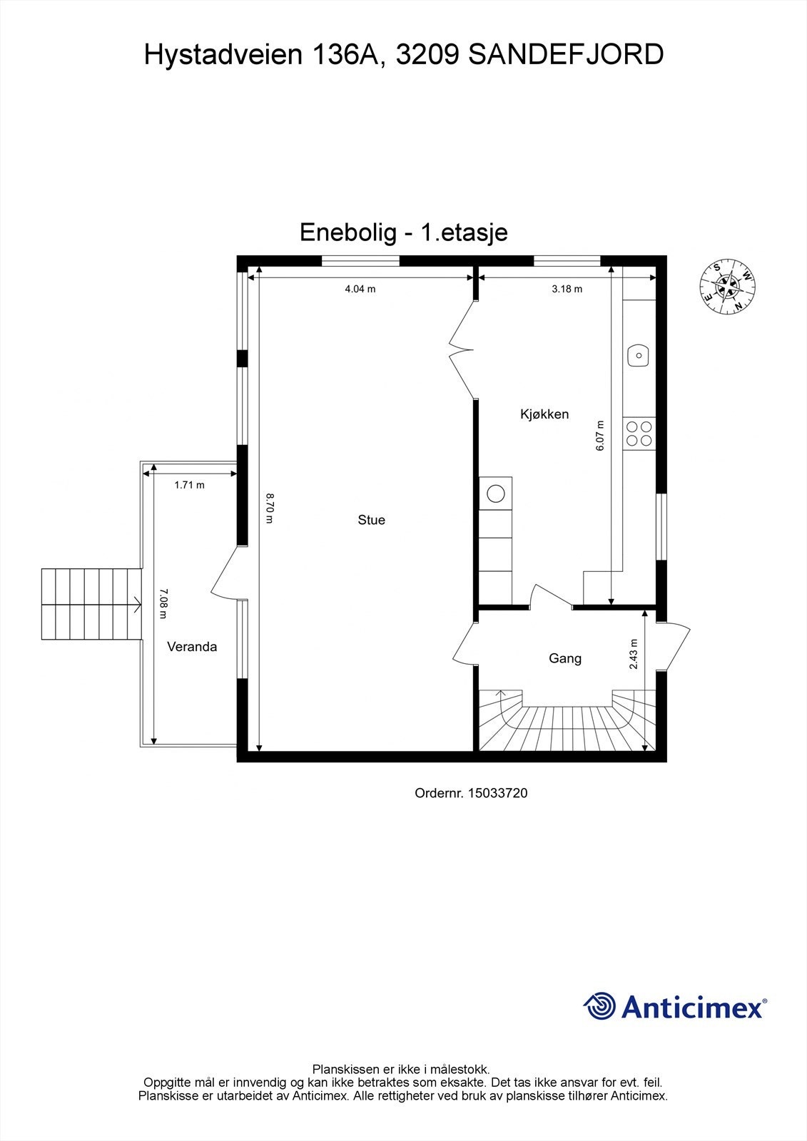 Plantegning 1.etg Galleribilde