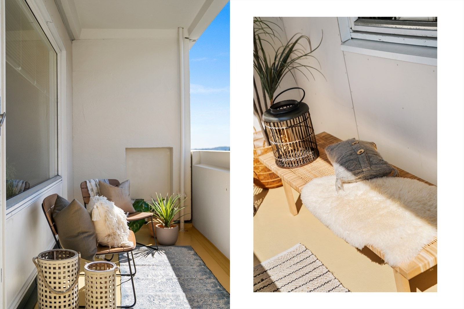 - At balkongen er overbygget gjør bruksmulighetene betraktelig større - Galleribilde