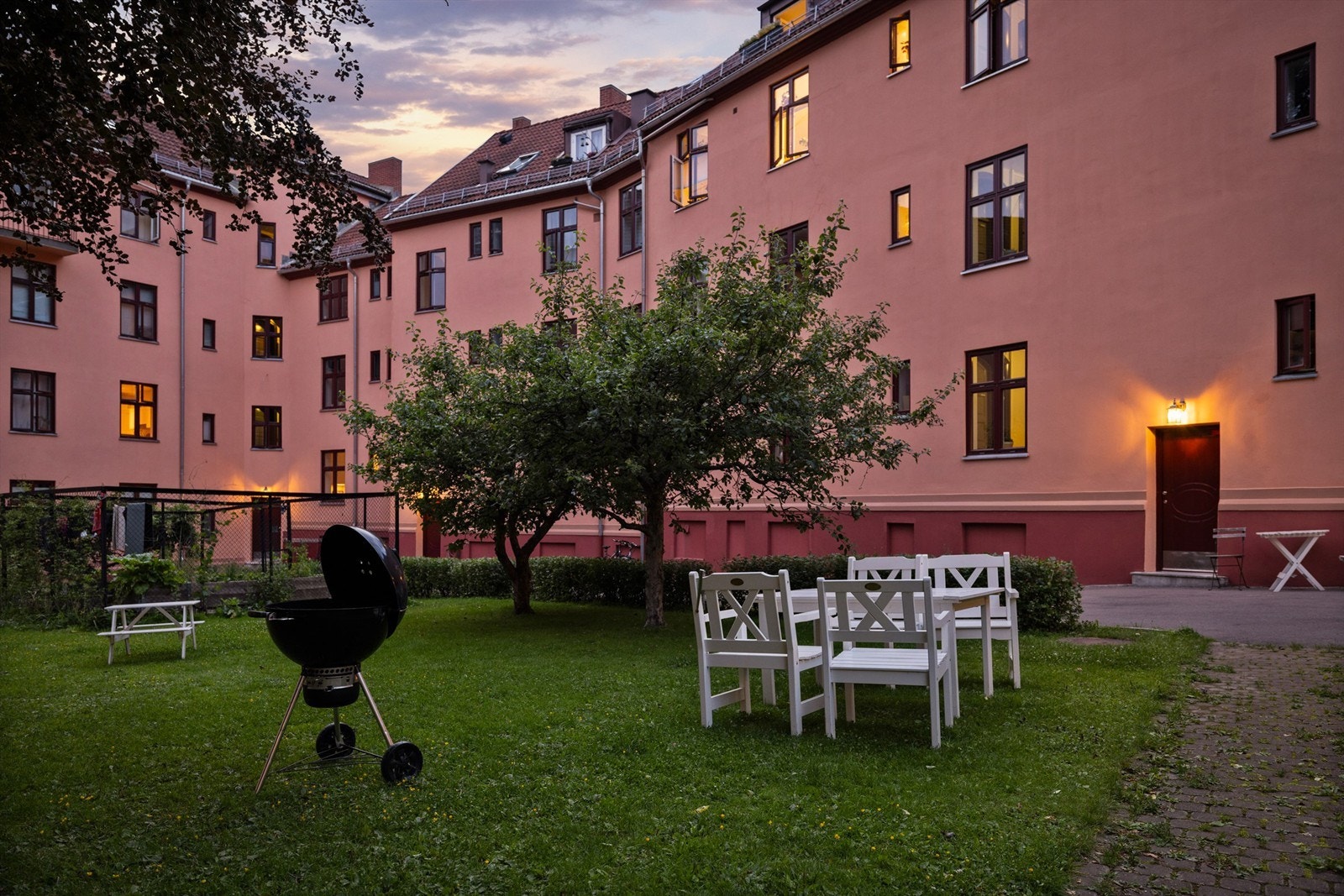 Flott, felles bakgård Galleribilde