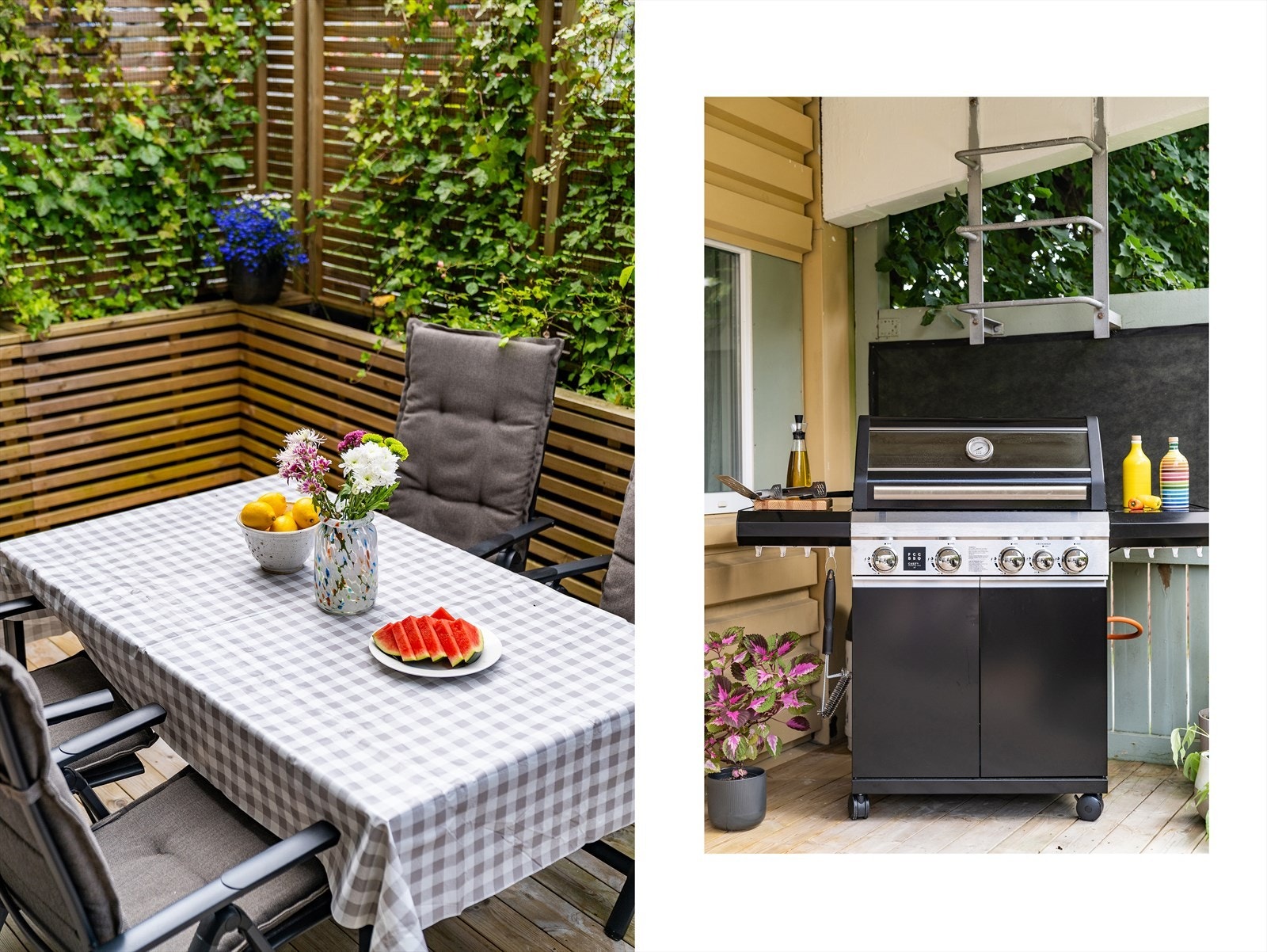- Stor uteplass er perfekt for grillkvelder med familier og venner - Galleribilde