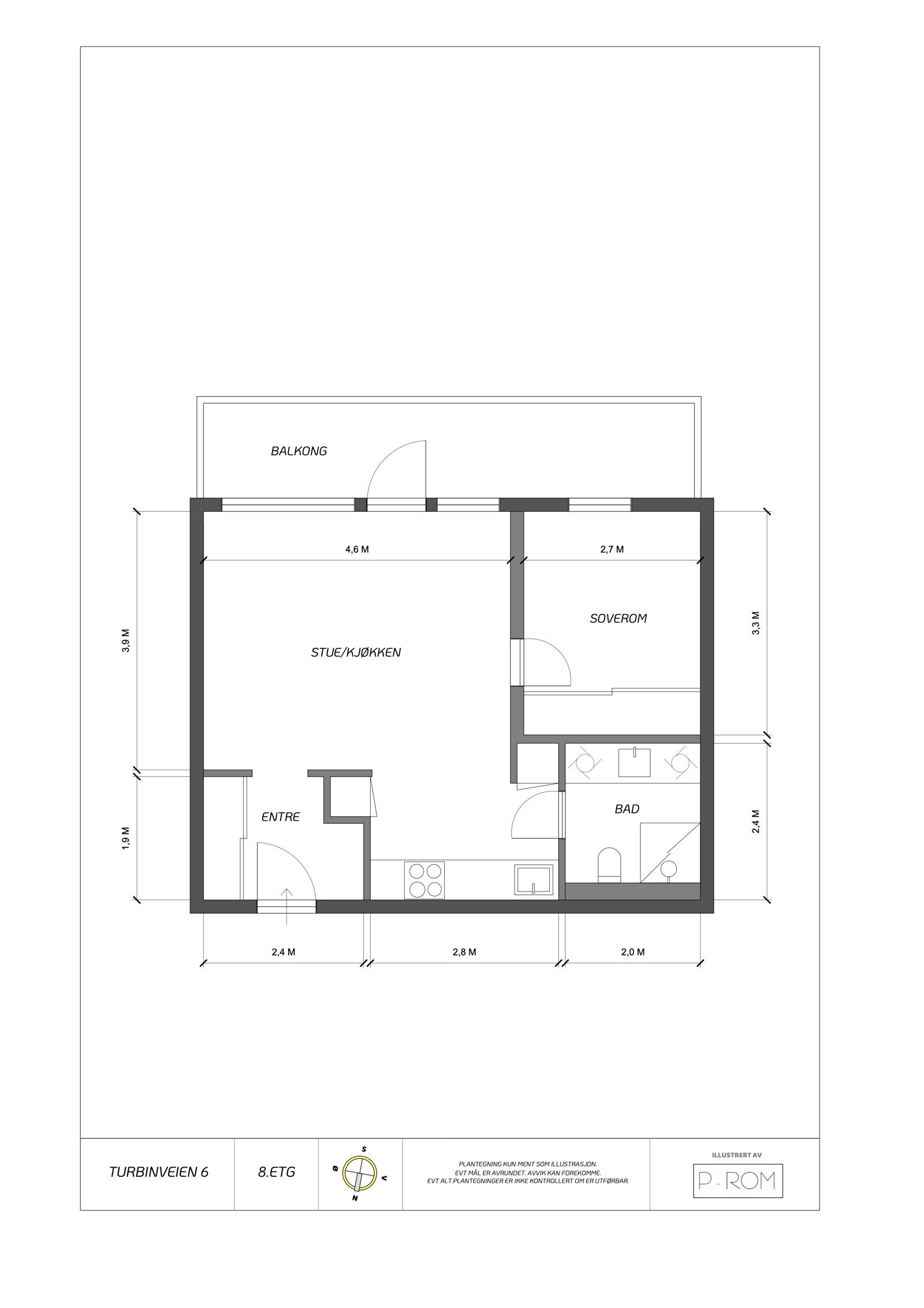 La oss starte med plantegningen så du får orientert deg først. Galleribilde