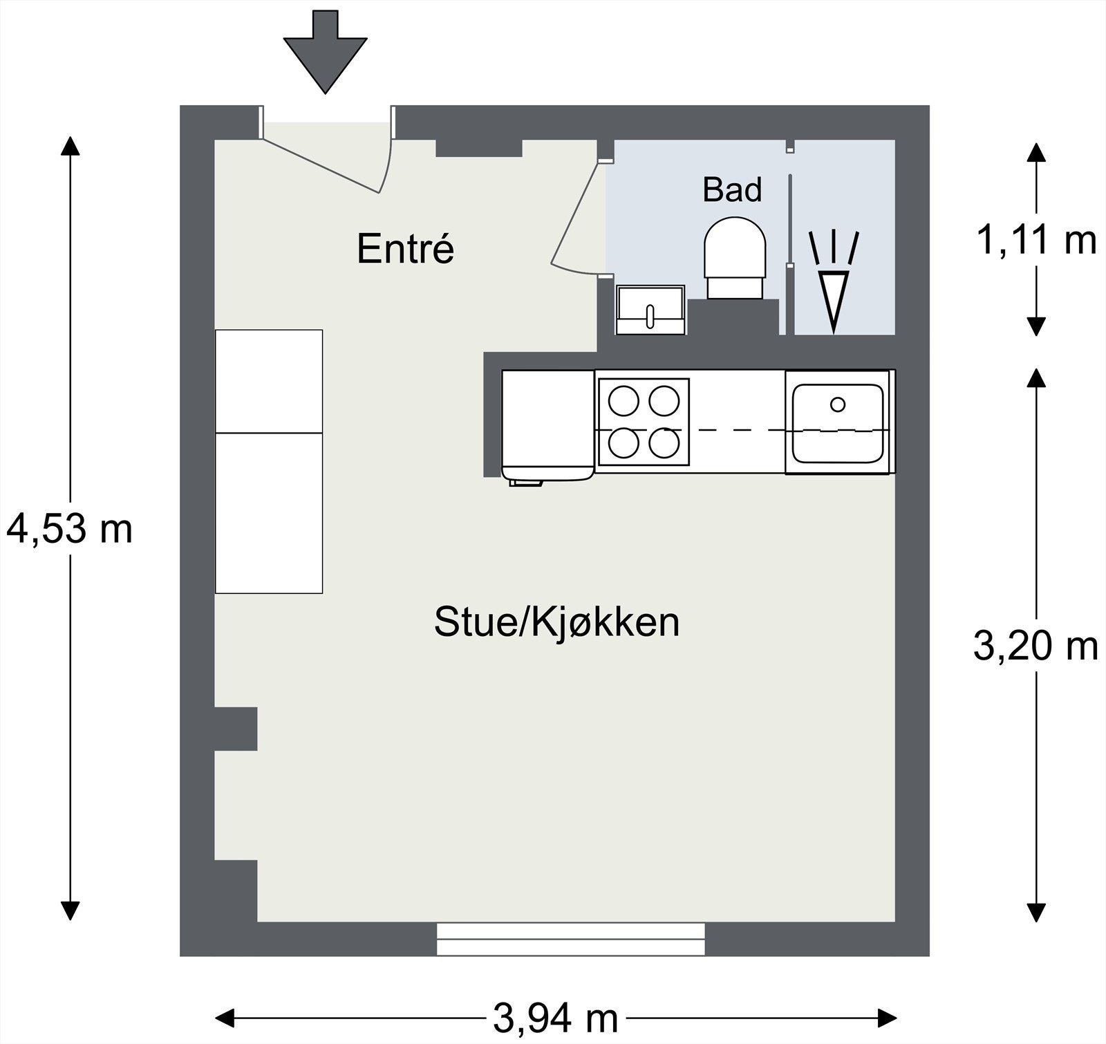 Plantegning til orientering. Galleribilde