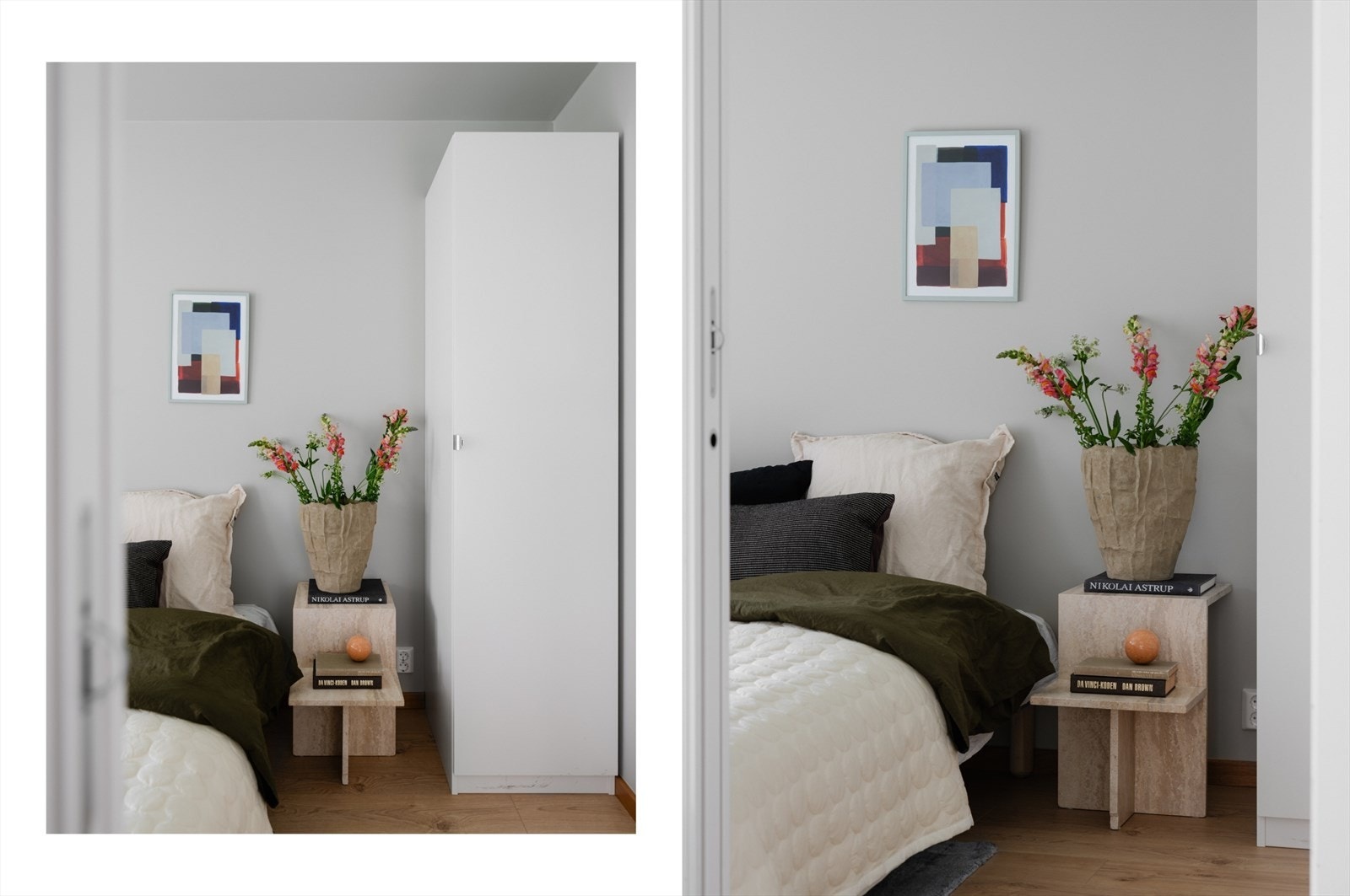 Doble dører gir enkel adkomst til begge sider av sengen. Galleribilde