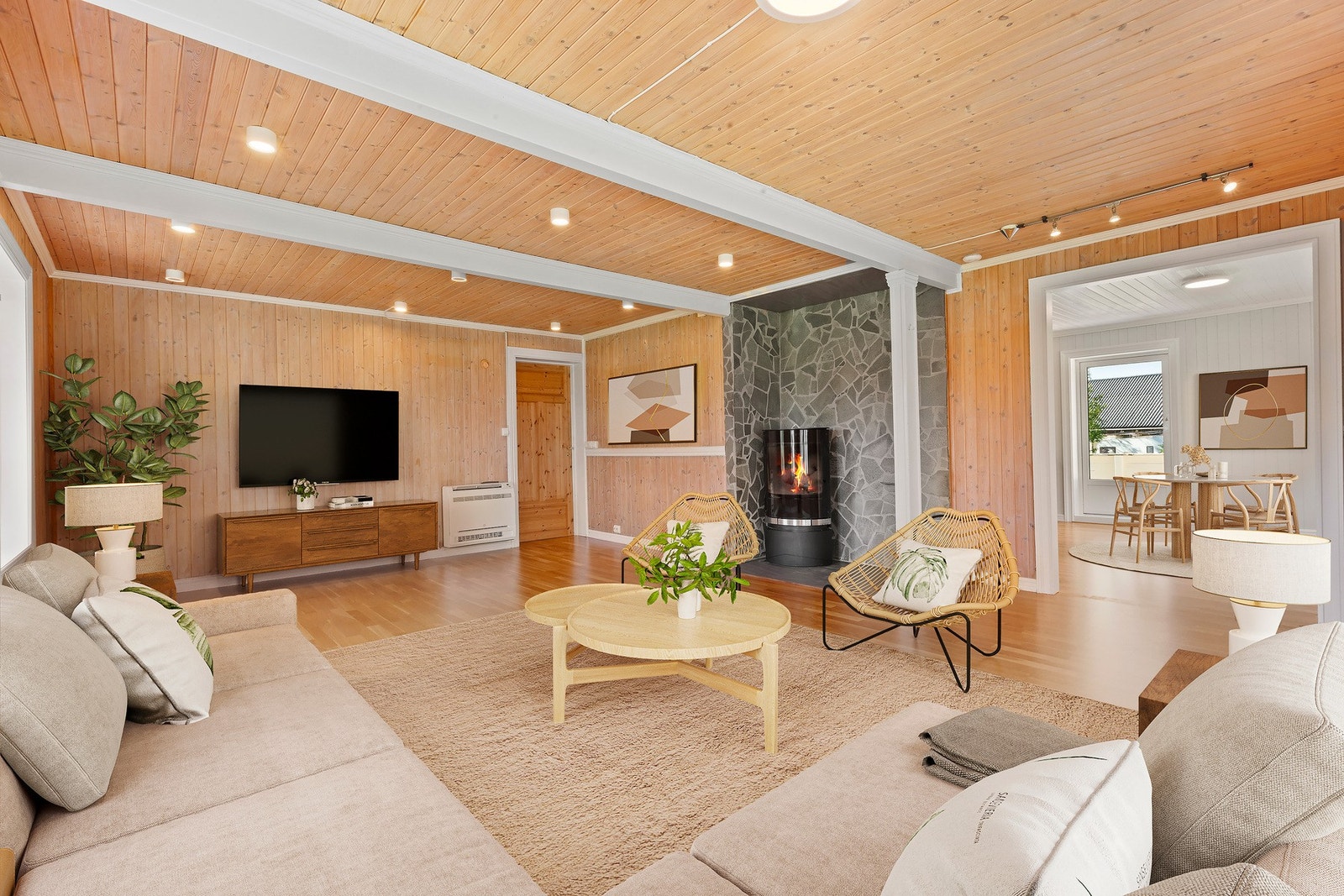 Gode muligheter for møblering. (Digitalt møblert) Galleribilde