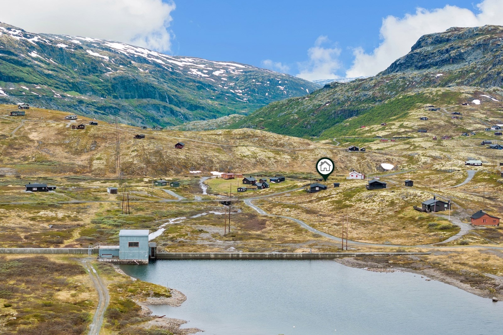 Eit veletablert hytteområde med tilgang til flotte naturopplevingar. Galleribilde