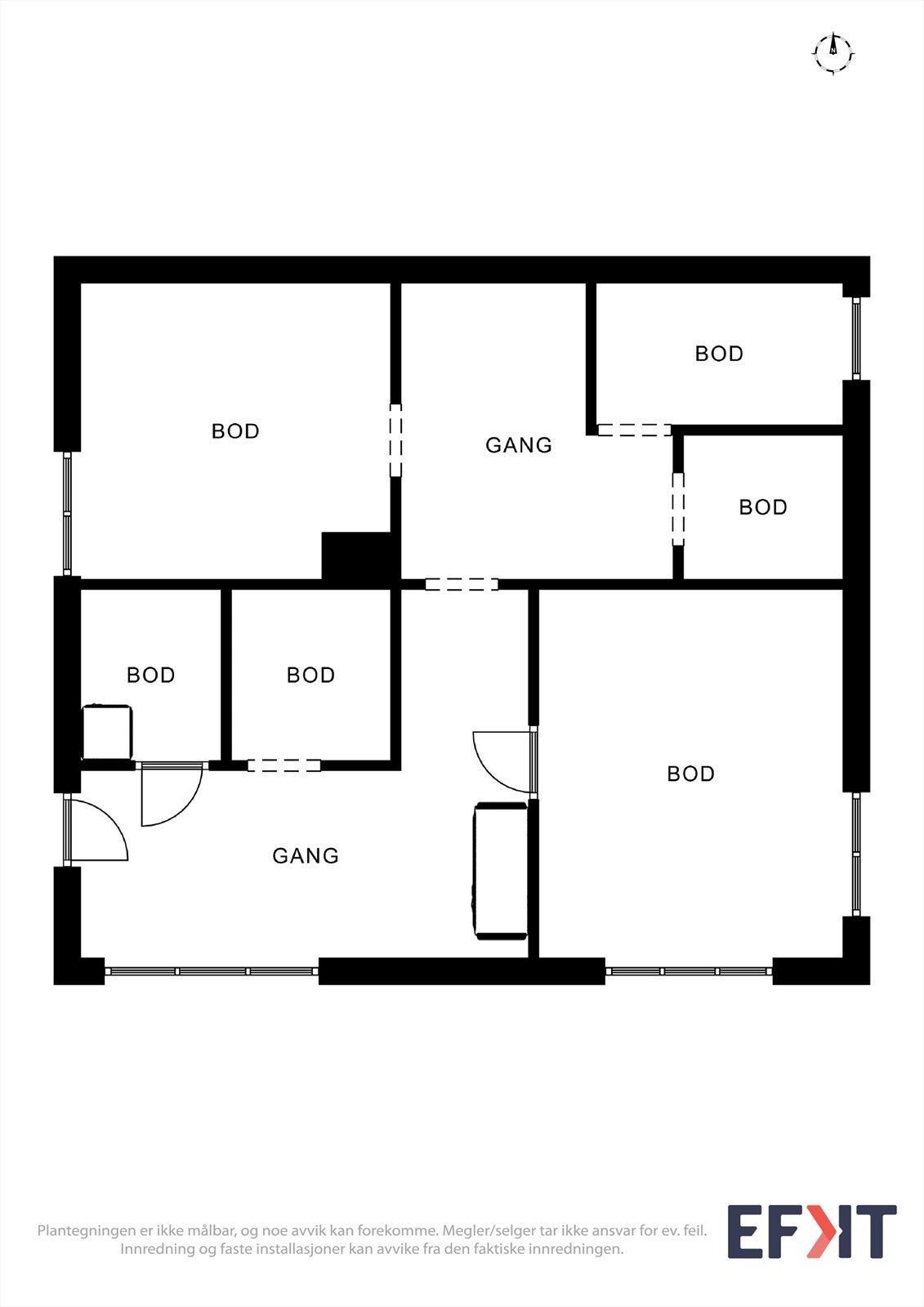 Planteikning kjellar Galleribilde