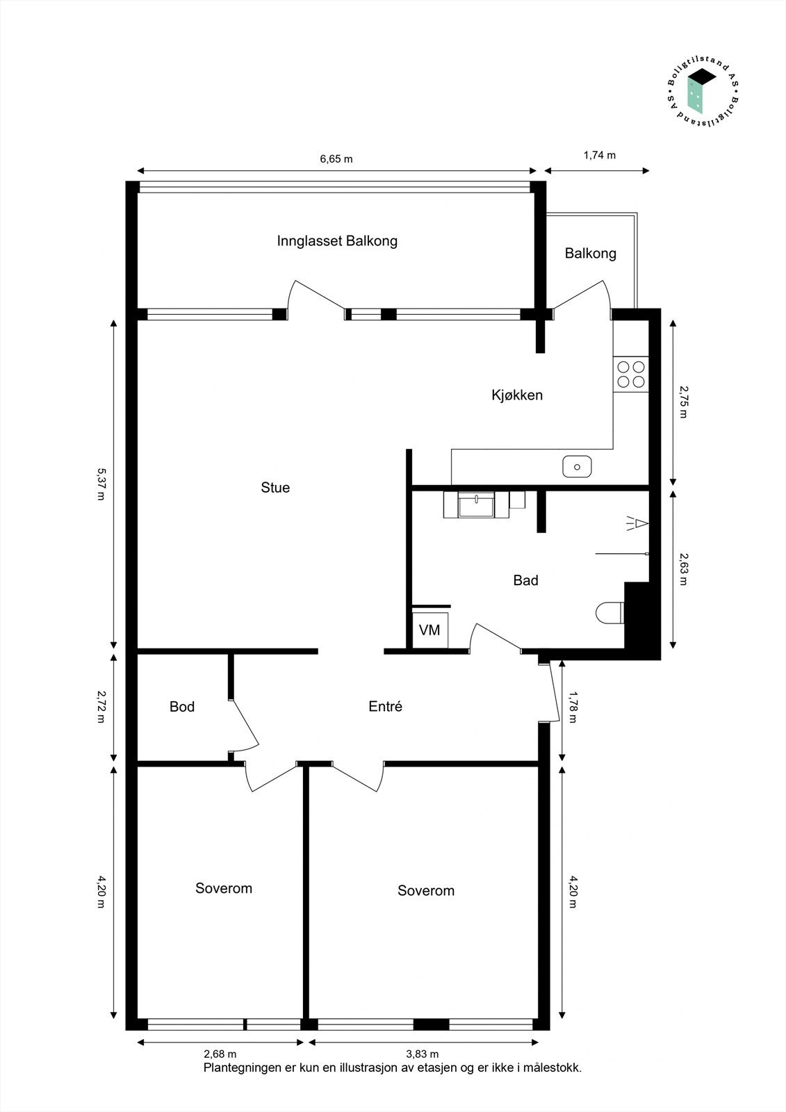 Planløsning. Galleribilde