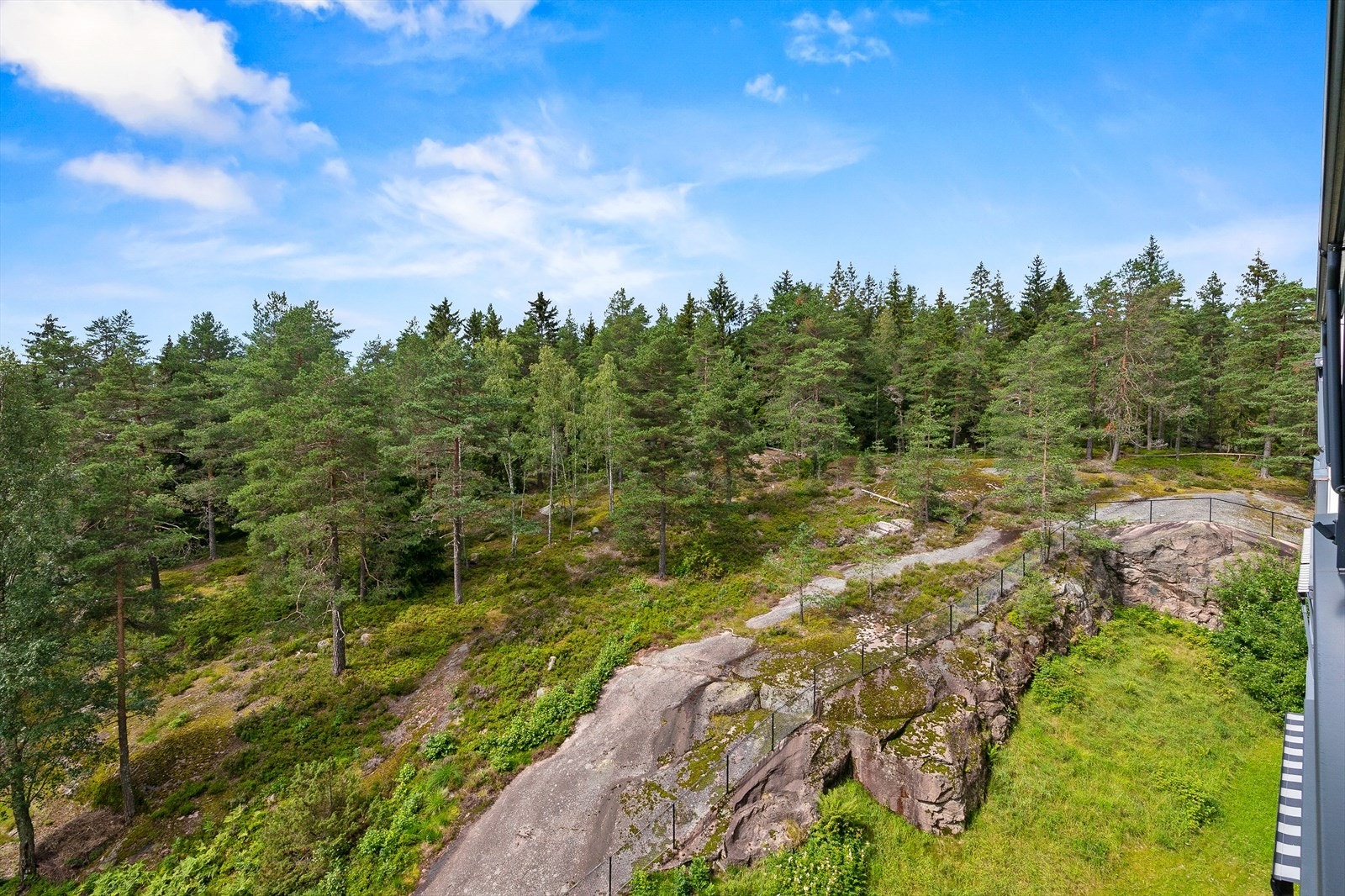 Frodig utsikt fra balkongen. Galleribilde