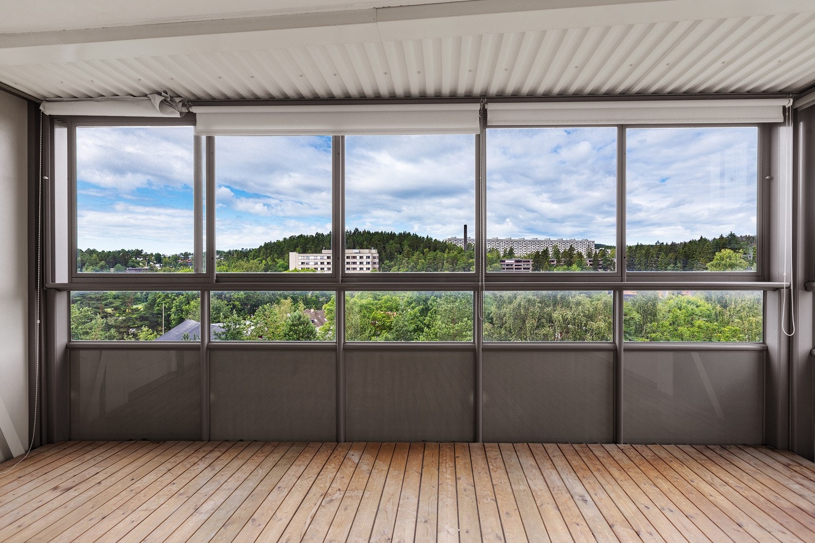 Flott utsikt fra balkongen Galleribilde