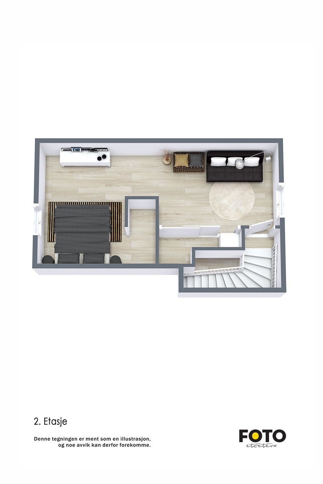 Veiledende plantegning 2. etasje. Ikke målbar. Galleribilde