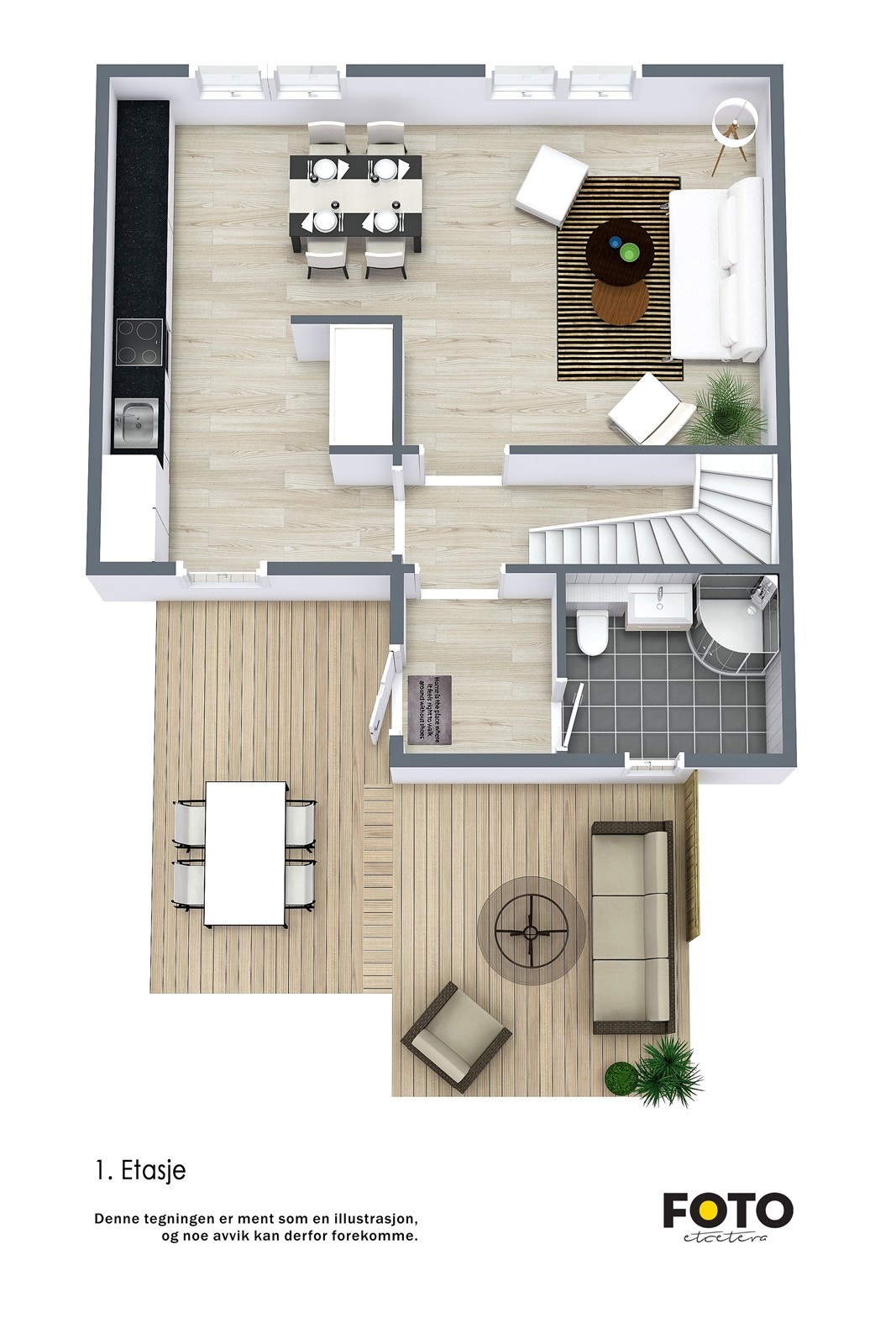 Veiledende plantegning 1. etasje. Ikke målbar. Galleribilde