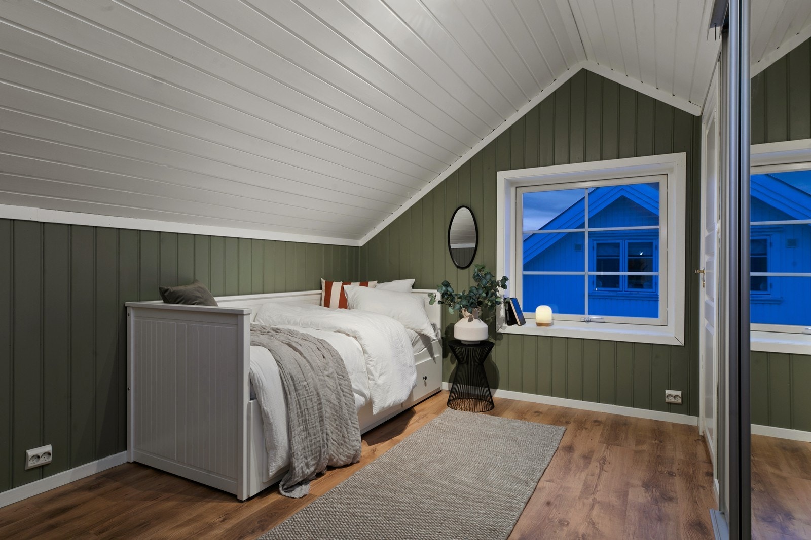 Delikat og innbydende soverom. Galleribilde