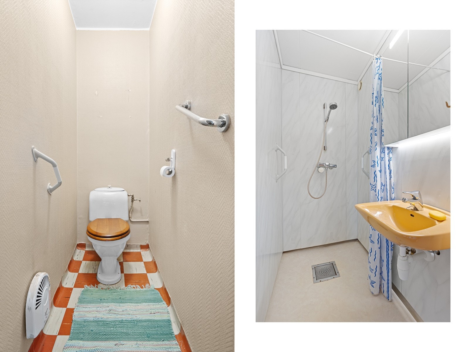 Baderemmet og eget toalettrom. Galleribilde