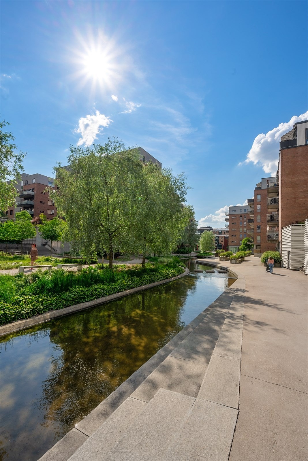 Sjarmerende nabolag med pent anlagte uteområder Galleribilde