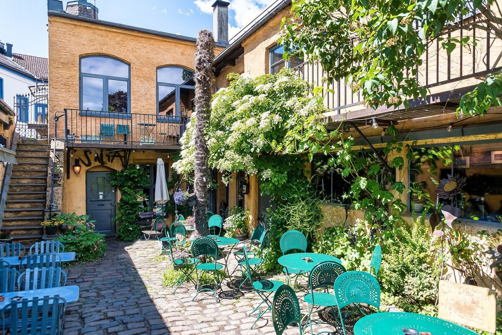 Det finnes mange hyggelige spisesteder rett i nærheten av leiligheten, som for eksempel Smia som absolutt er verdt et besøk! Galleribilde