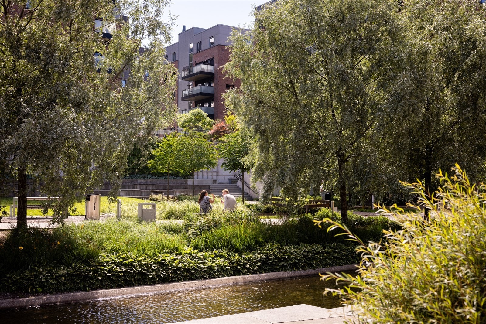 Leiligheten har en attraktiv beliggenhet i populære Kværnerbyen med gangavstand til sentrum. Galleribilde