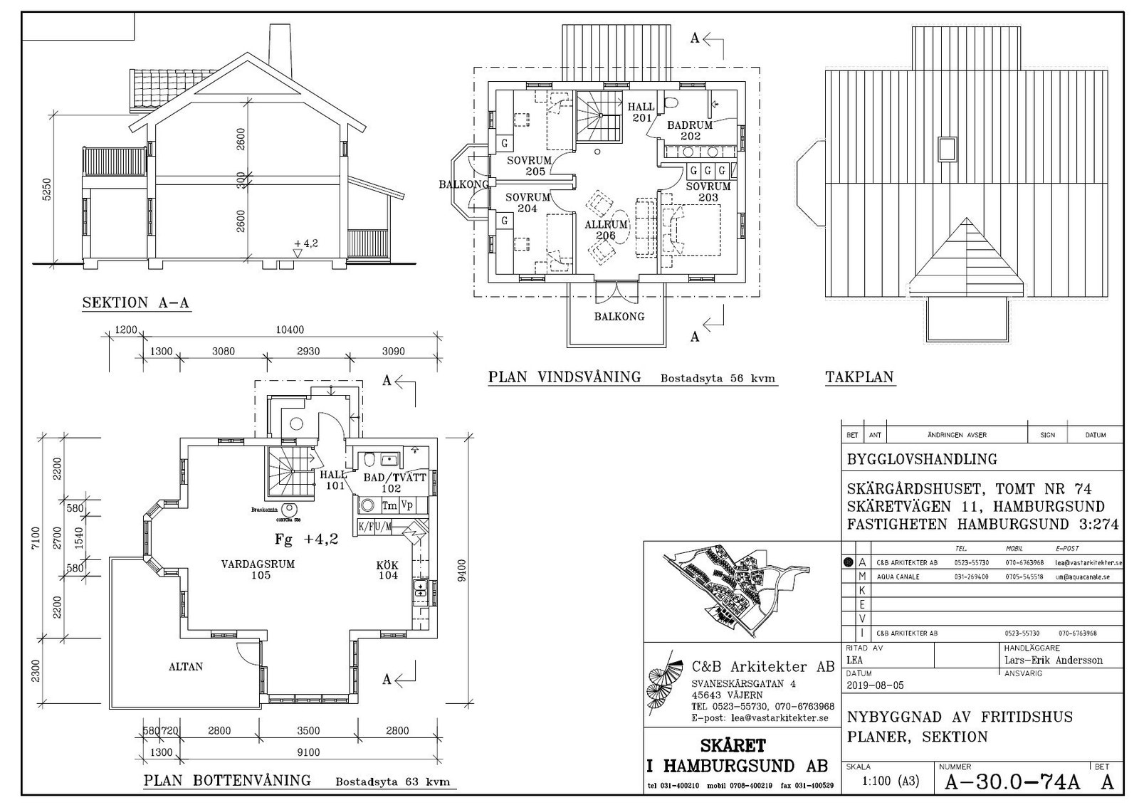 Plantegning Skärgårdshus Galleribilde