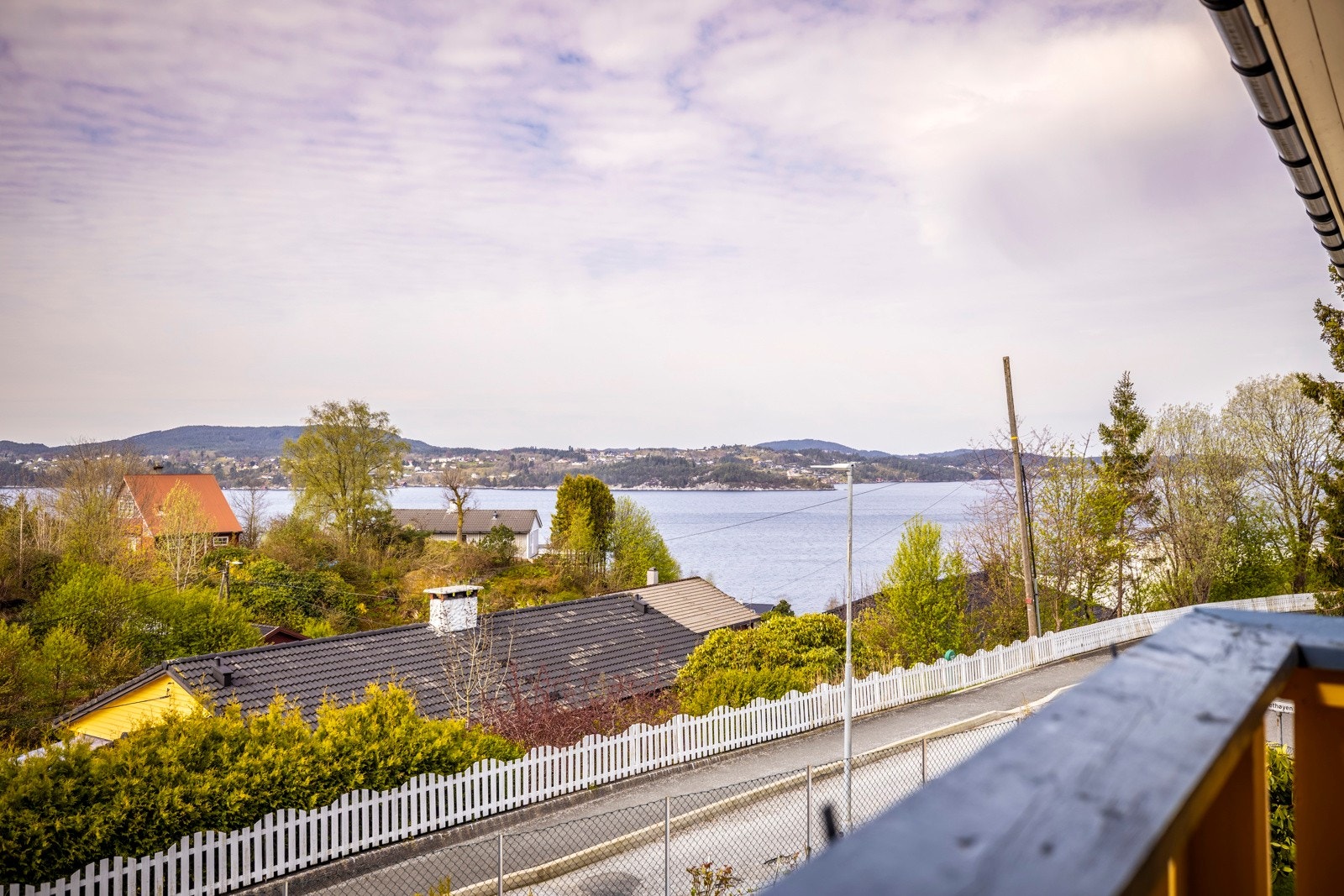 Utsikt fra balkongen Galleribilde