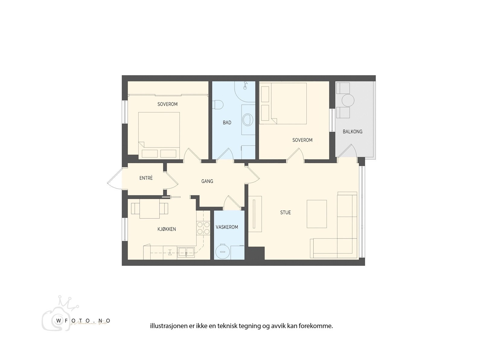 Praktisk planløsning! Galleribilde