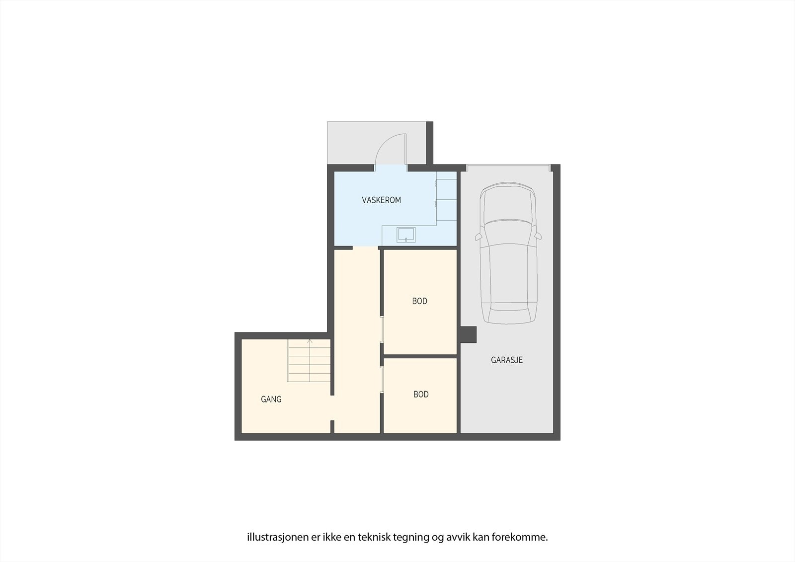 Planskisse Underetasje Galleribilde