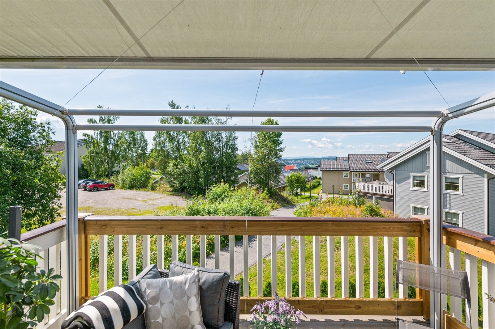 Fin utsikt fra terrassen Galleribilde