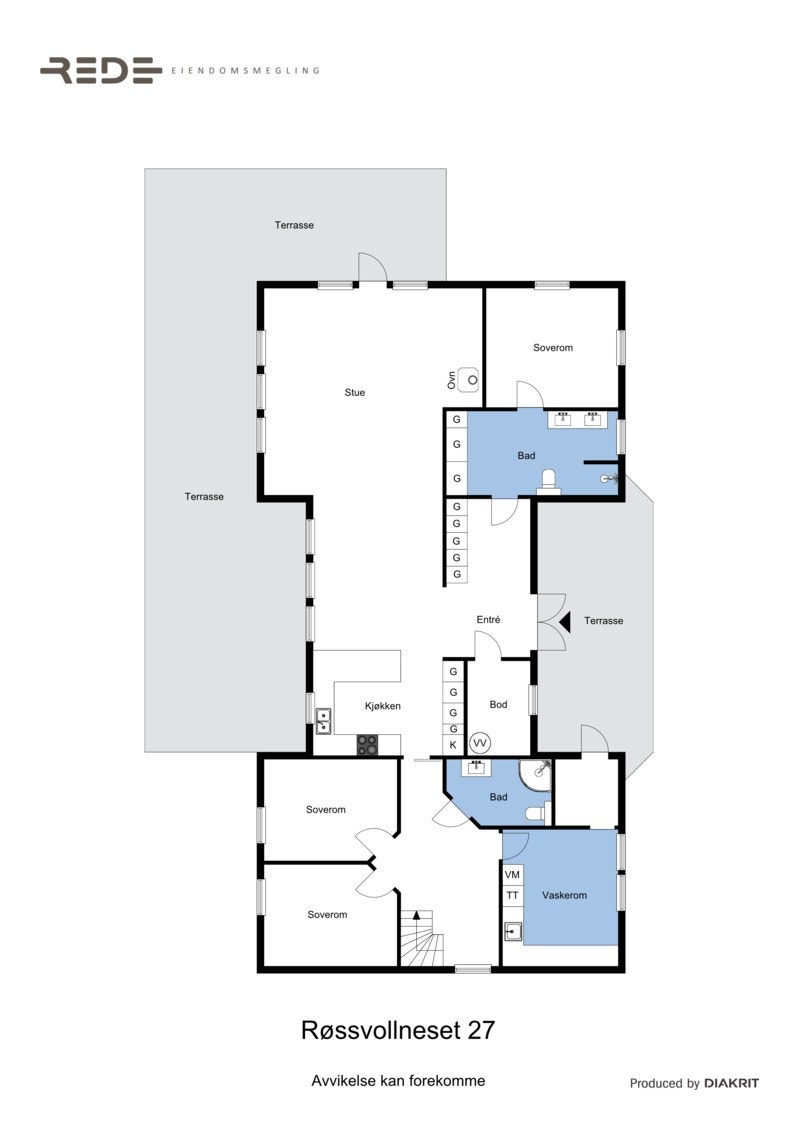 Plantegning hovedplan Galleribilde