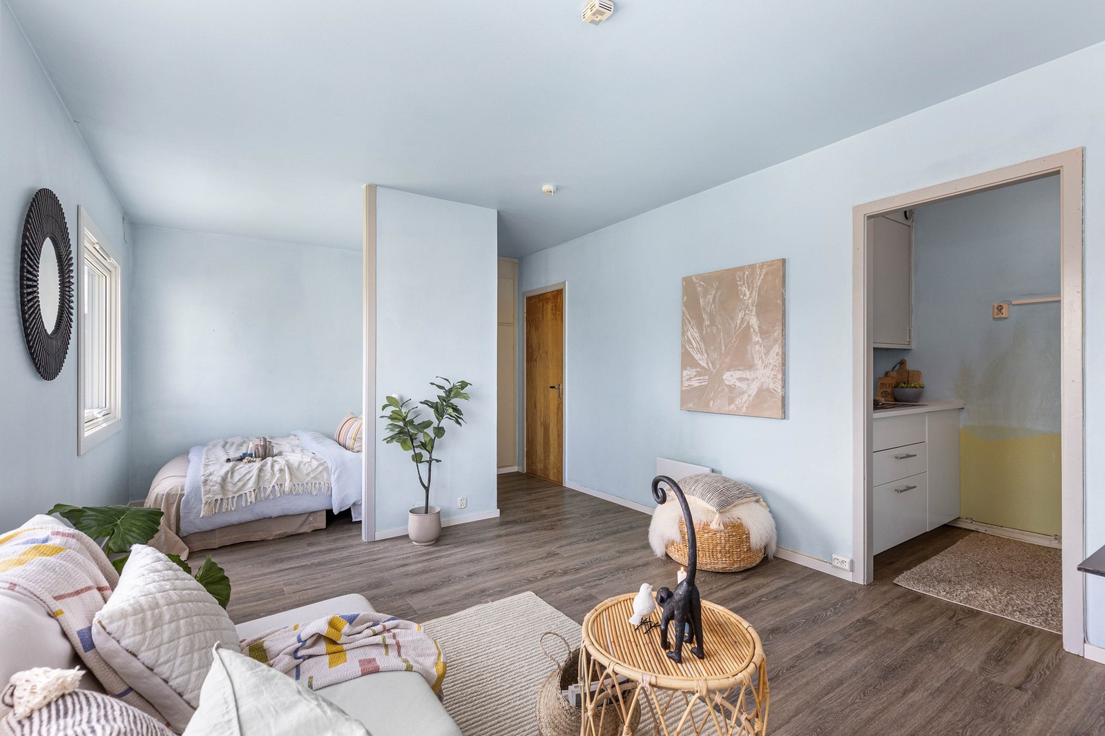 Leiligheten er på 31 kvm BRA og oppleves som arealeffektiv. Galleribilde